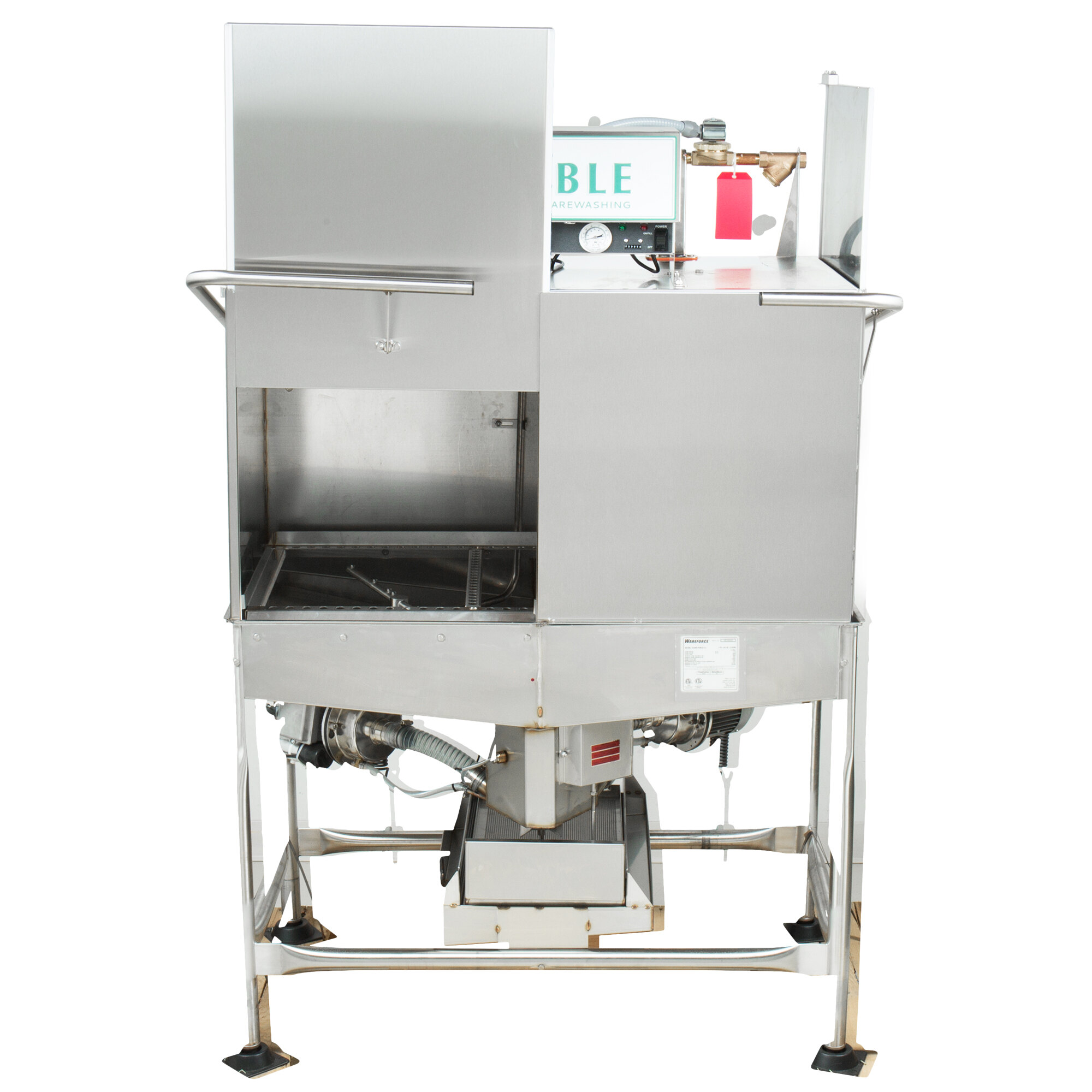 Noble Warewashing II Double Rack Low Temperature Corner Dishwasher Left Side, 115V