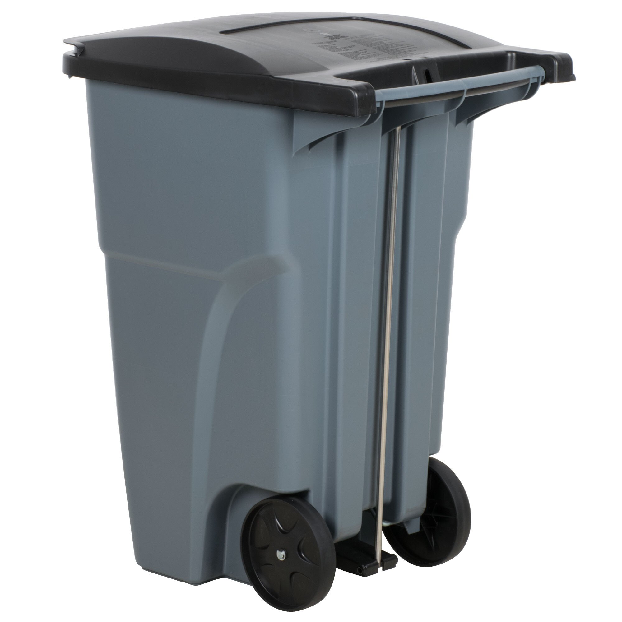 Rubbermaid 1971956 Brute 200 Qt. / 50 Gallon Gray Standard Step-On ...