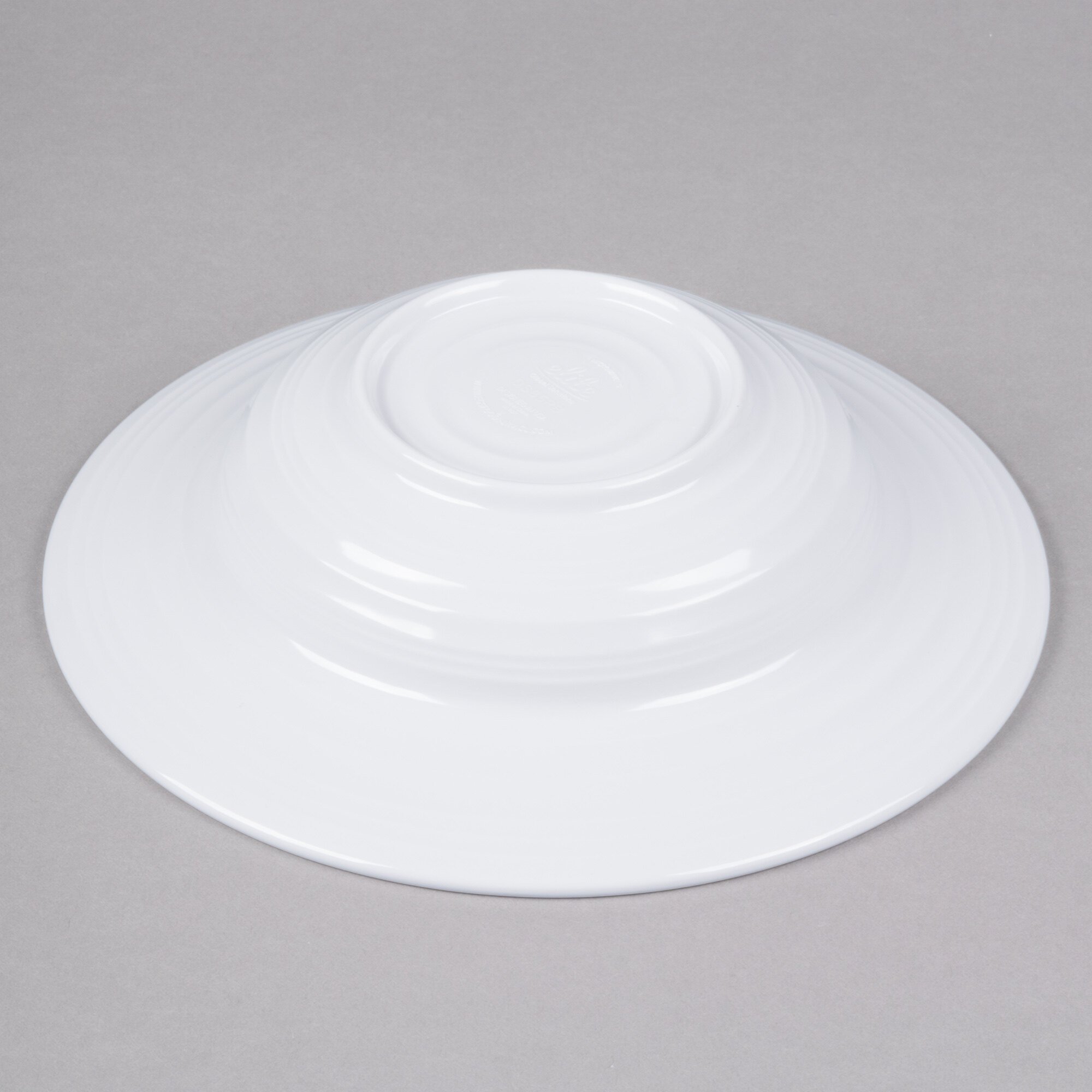 Elite Global Solutions DS85PBW Swirl 12 oz. White Melamine Pasta