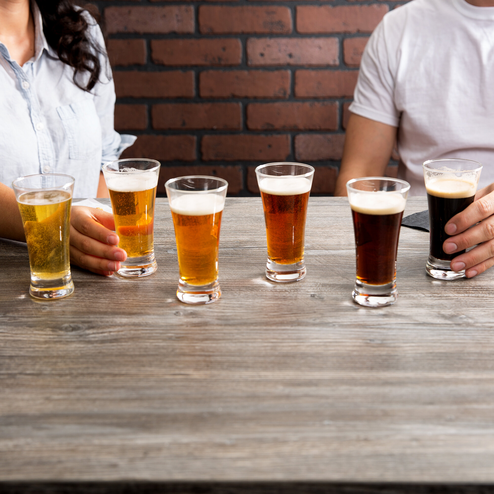 Acopa 5.5 oz. Flared Pilsner Beer Tasting Glass 6/Pack