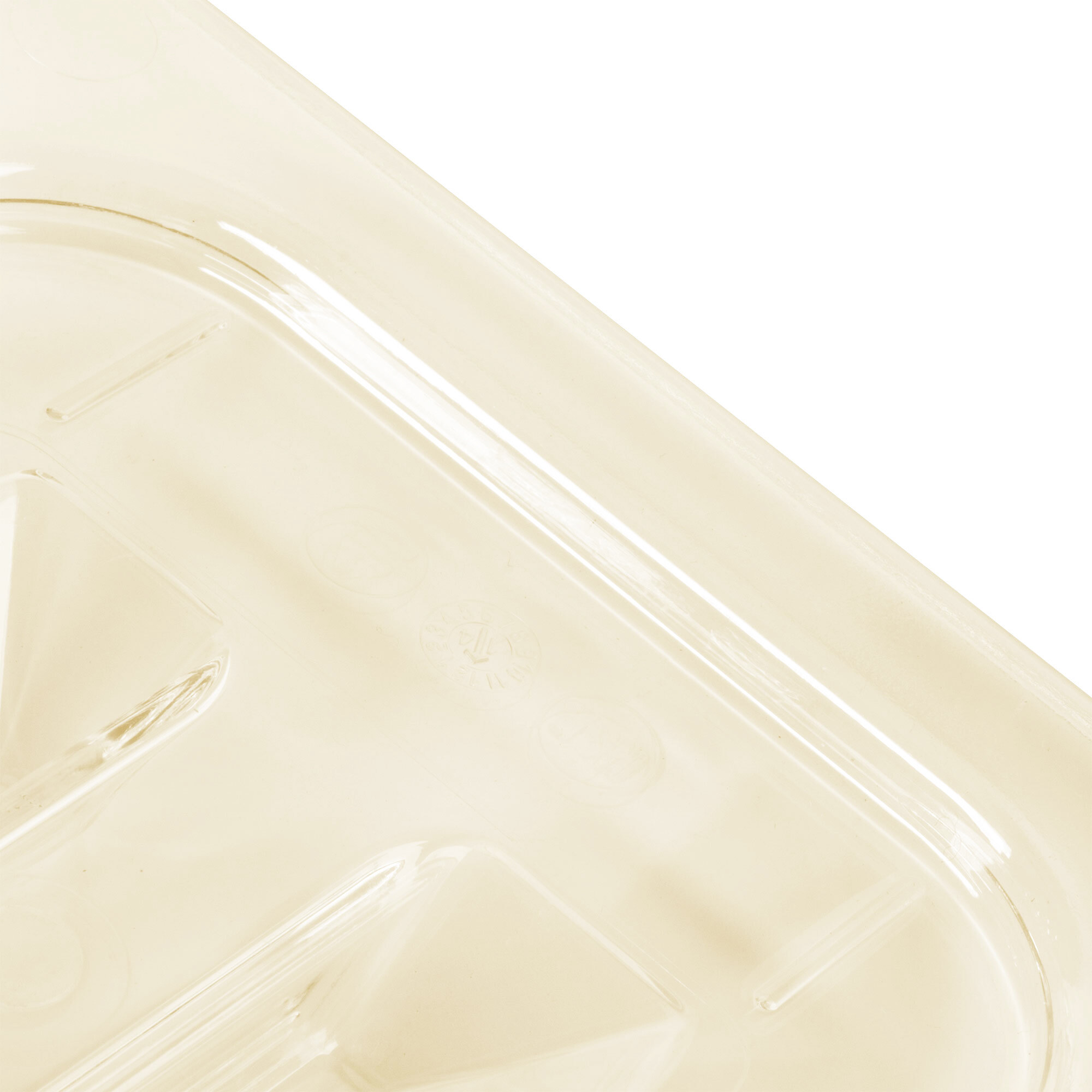 Cambro 36HP150 H-Pan Hot Food Pan - 1/3 Size, 6D, Non-Stick, Amber