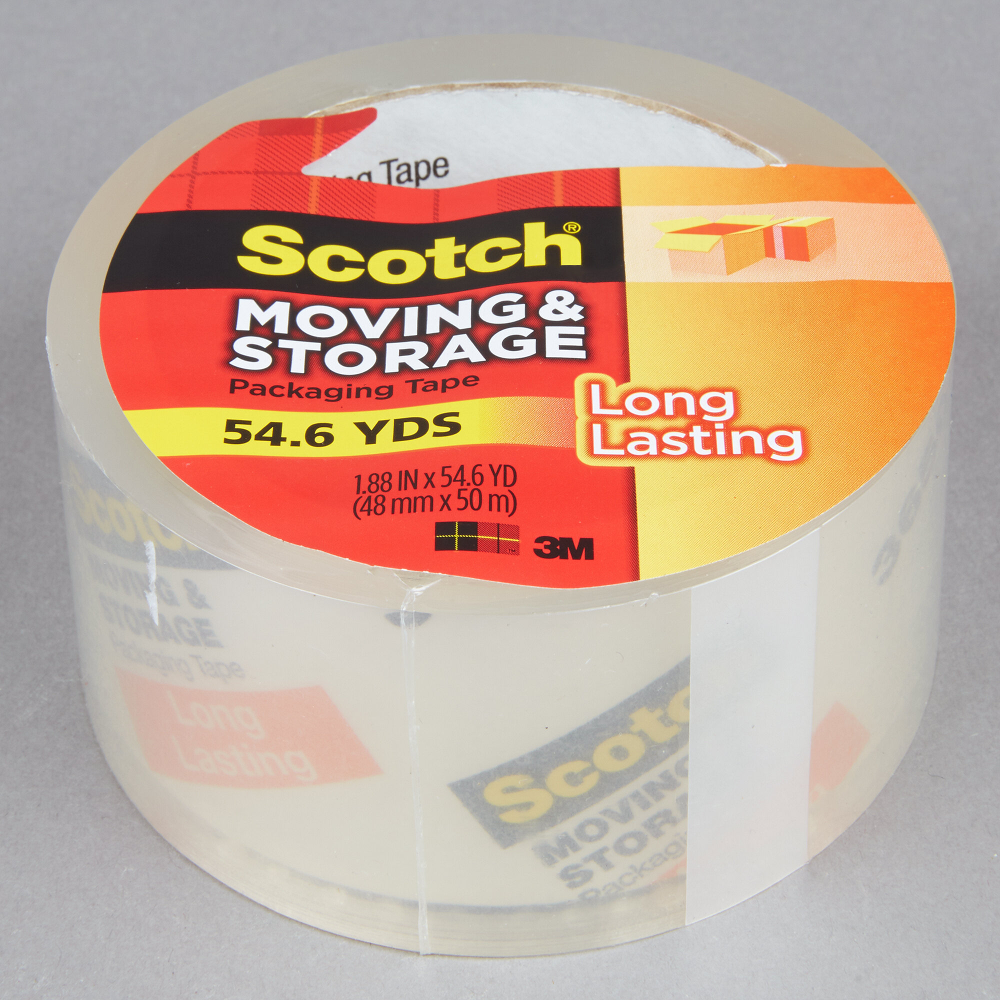 3M 3650 Scotch® 1 7/8" x 54.6 Yards Clear LongLasting Moving and