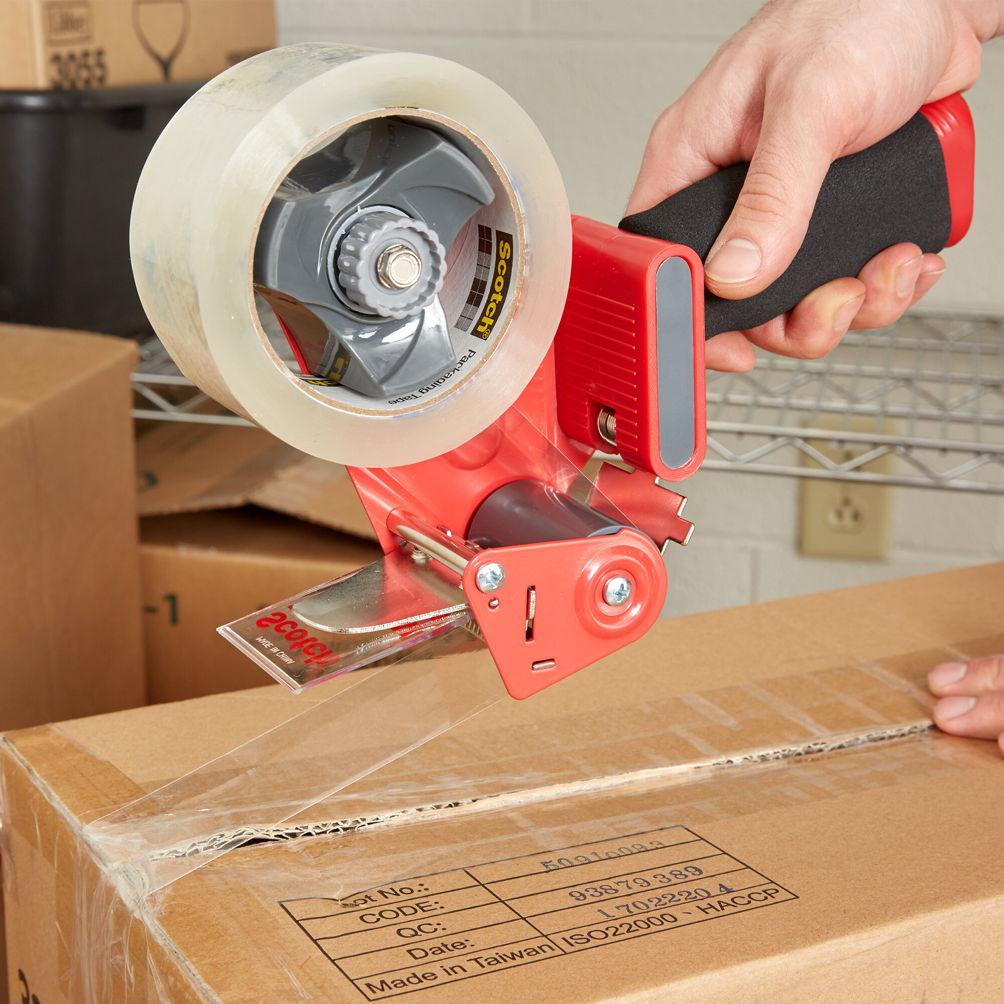 6 Pack Scotch Heavy Duty Shipping Tape With Dispenser – 1.88in X 800in, Strong & Secure Seal For Boxes