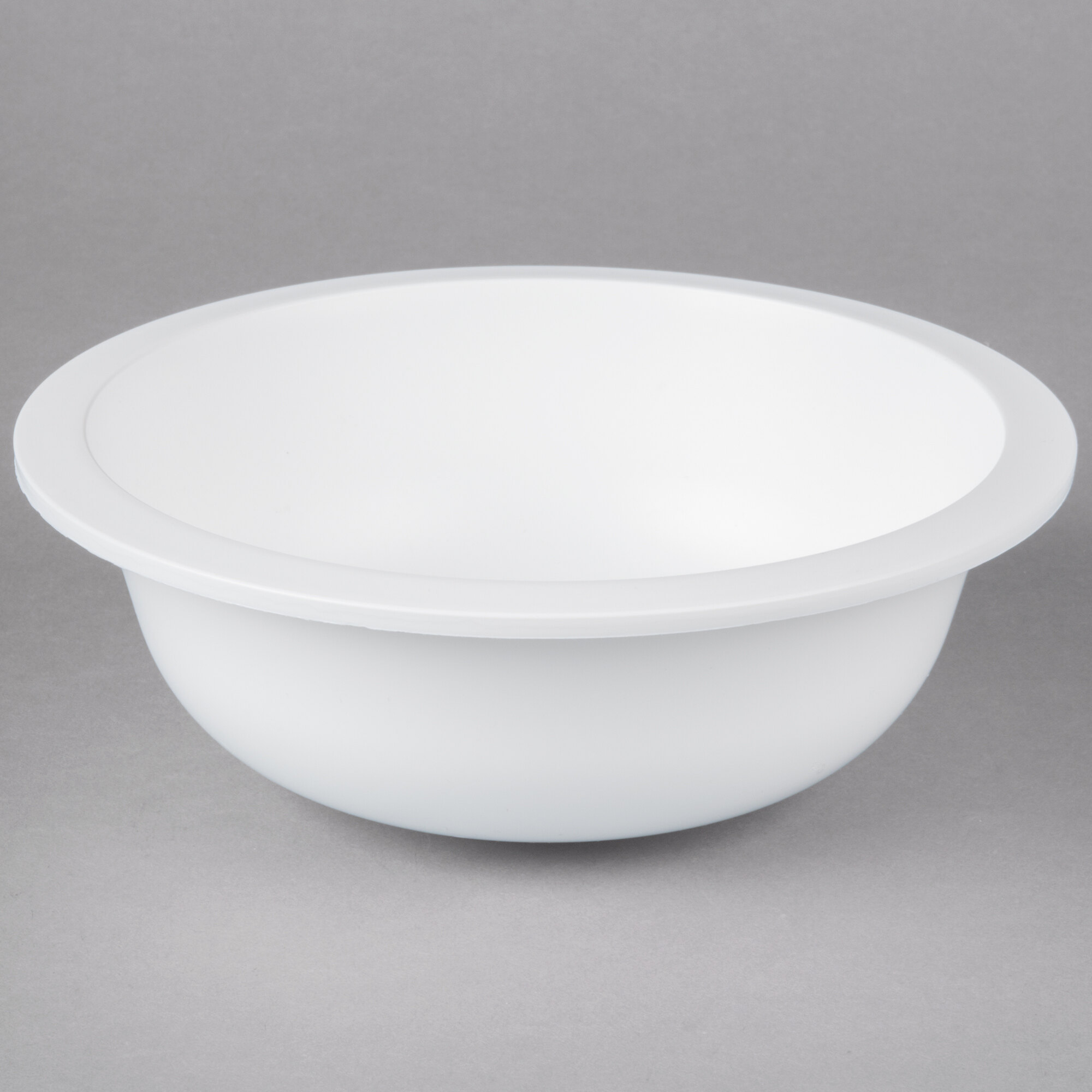 Fineline LPB0722PP.WH ReForm 22 oz. White Low Profile Plastic Serving Bowl 100/Case