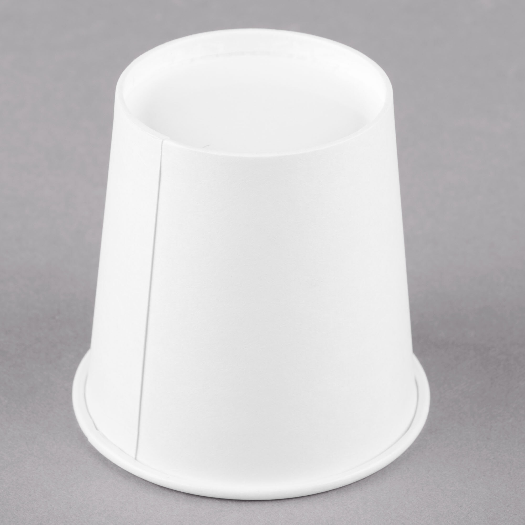 Solo 374W-2050 4 oz. White Singled Sided Poly Paper Hot Cup - 1000/Case