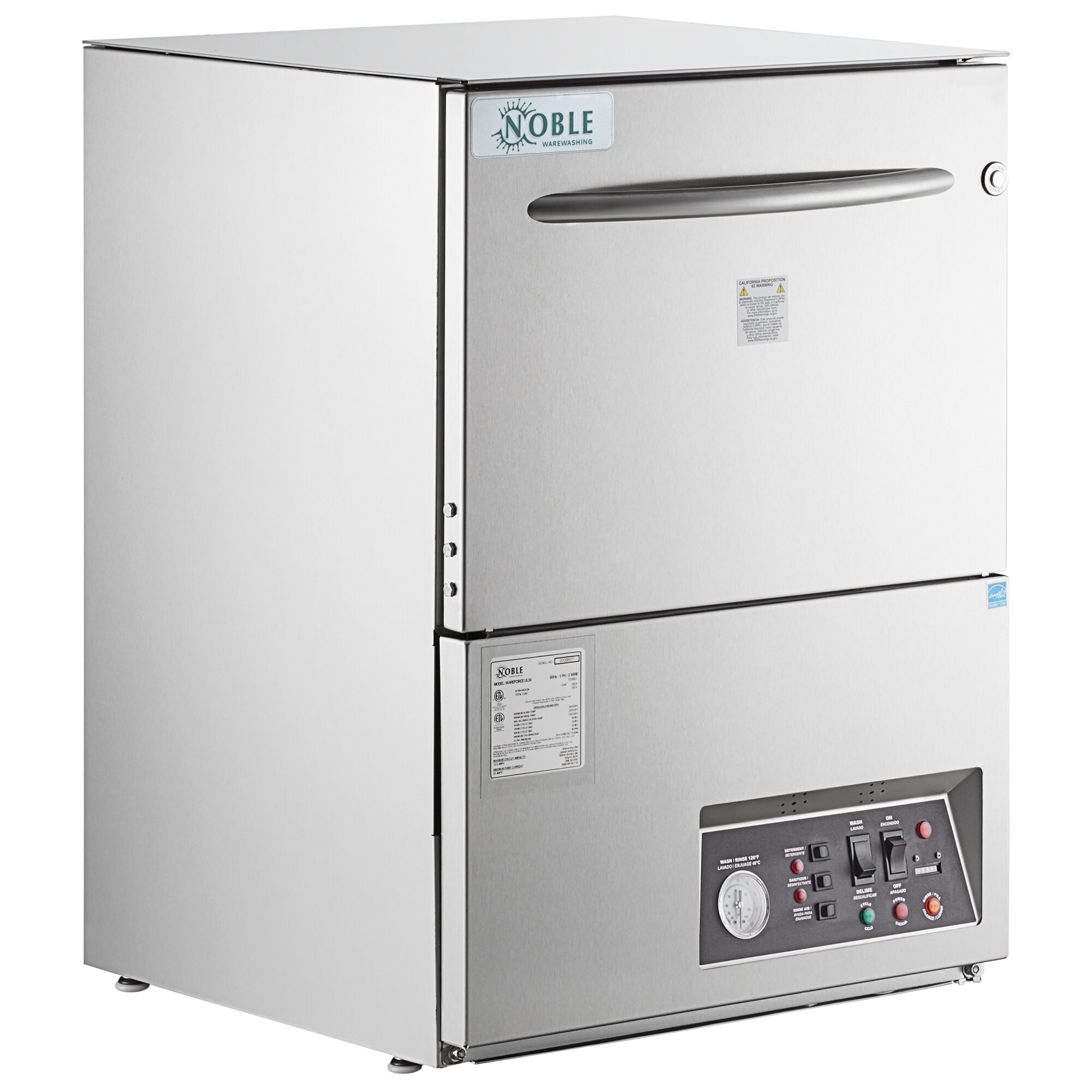 Noble Commercial Undercounter Dishwasher (Low Temp)