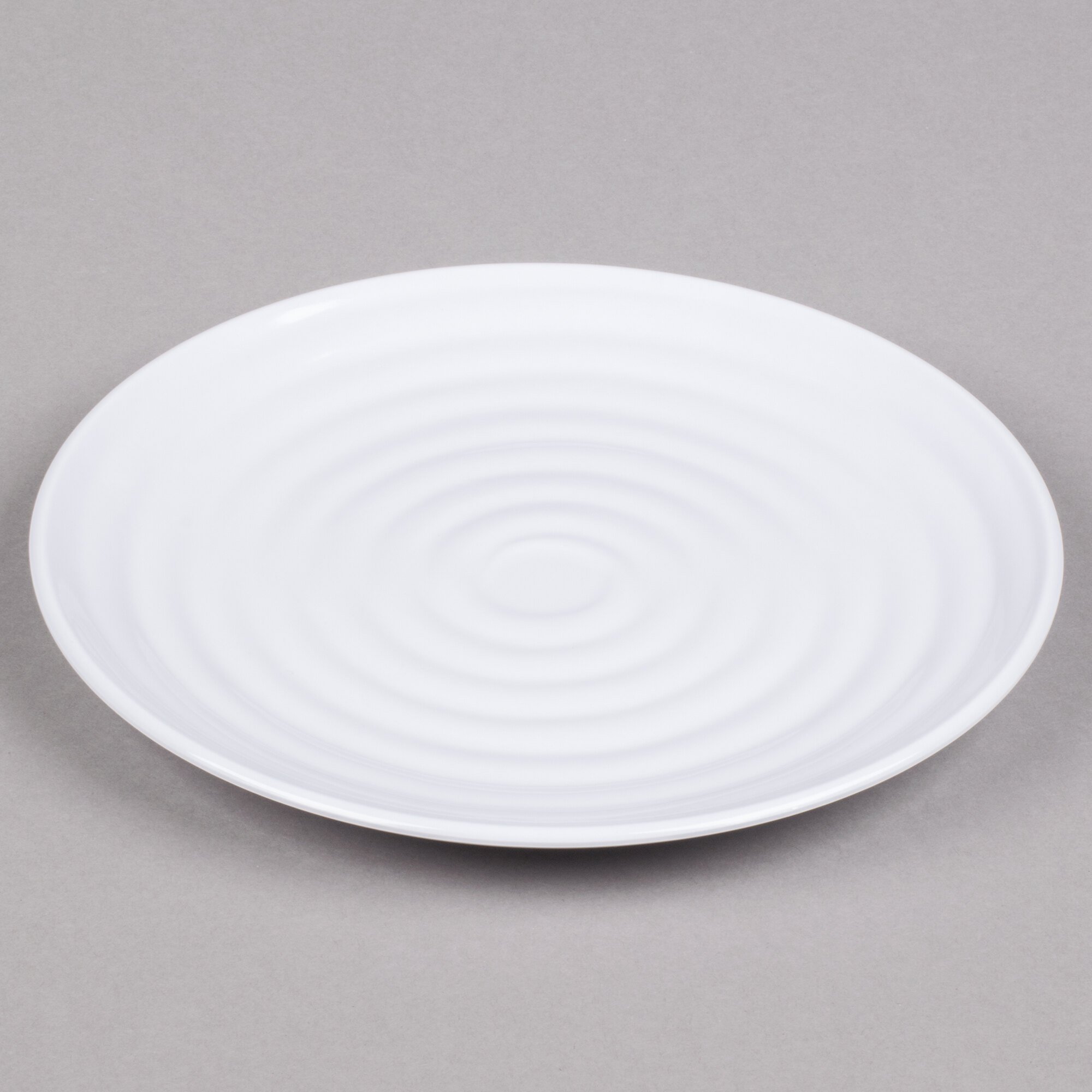 GET ML82W Milano 10 1/4" White Round Melamine Plate 12/Pack