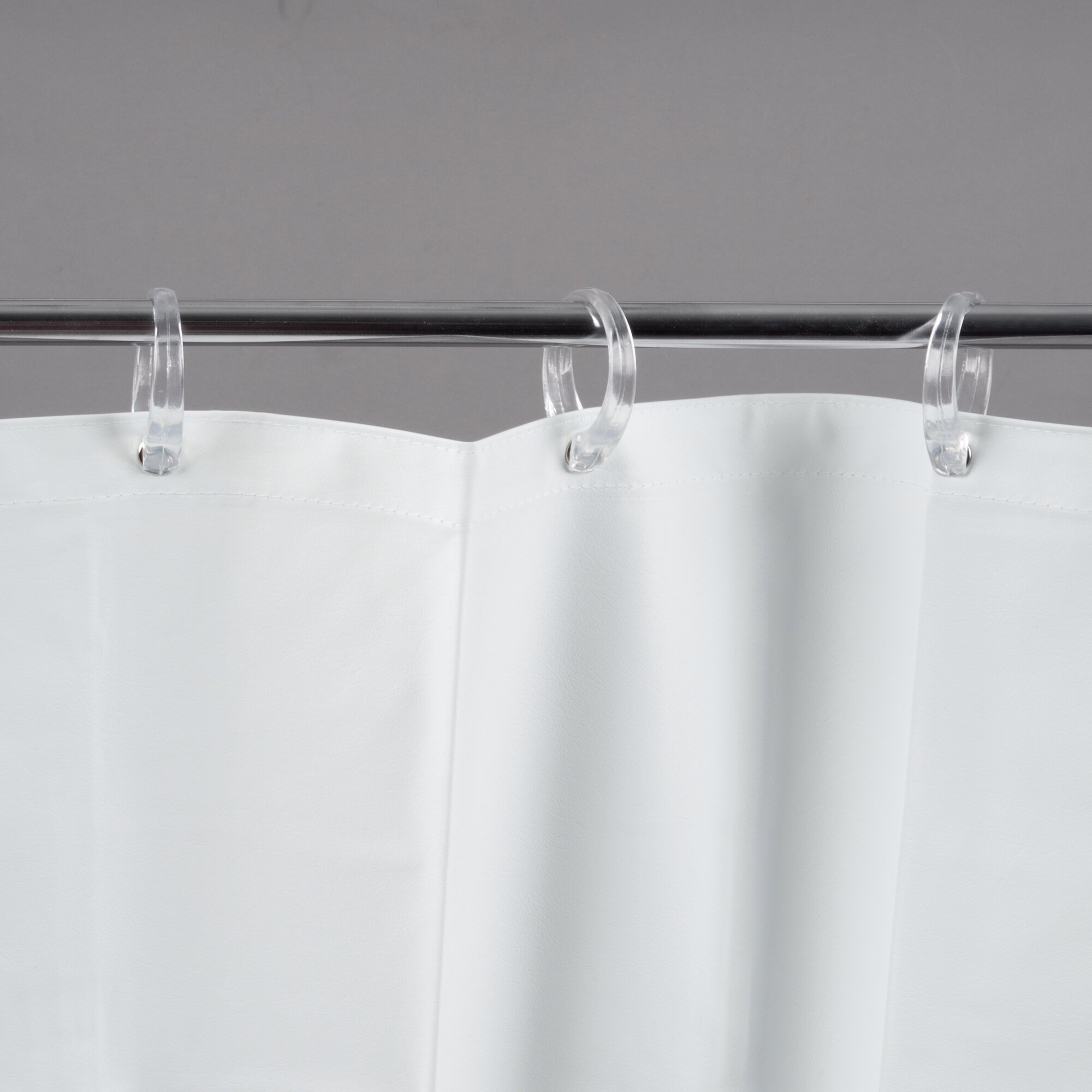 Bobrick 2043 White Vinyl Shower Curtain 70" x 72"