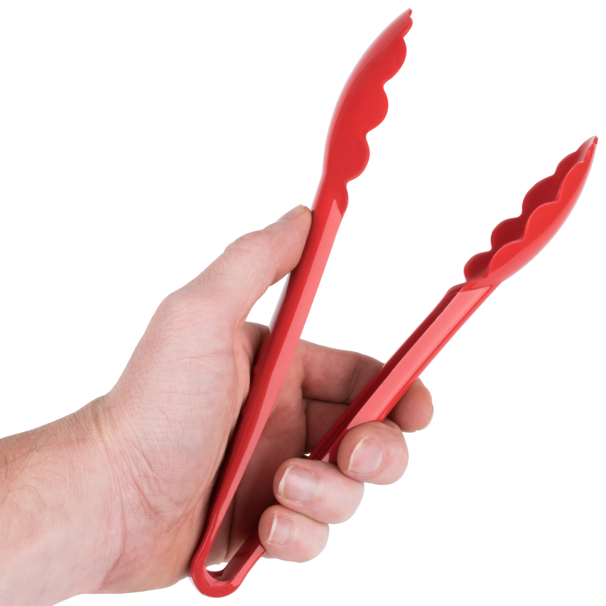 Carlisle 470905 Carly 9" Red Plastic Utility Tongs