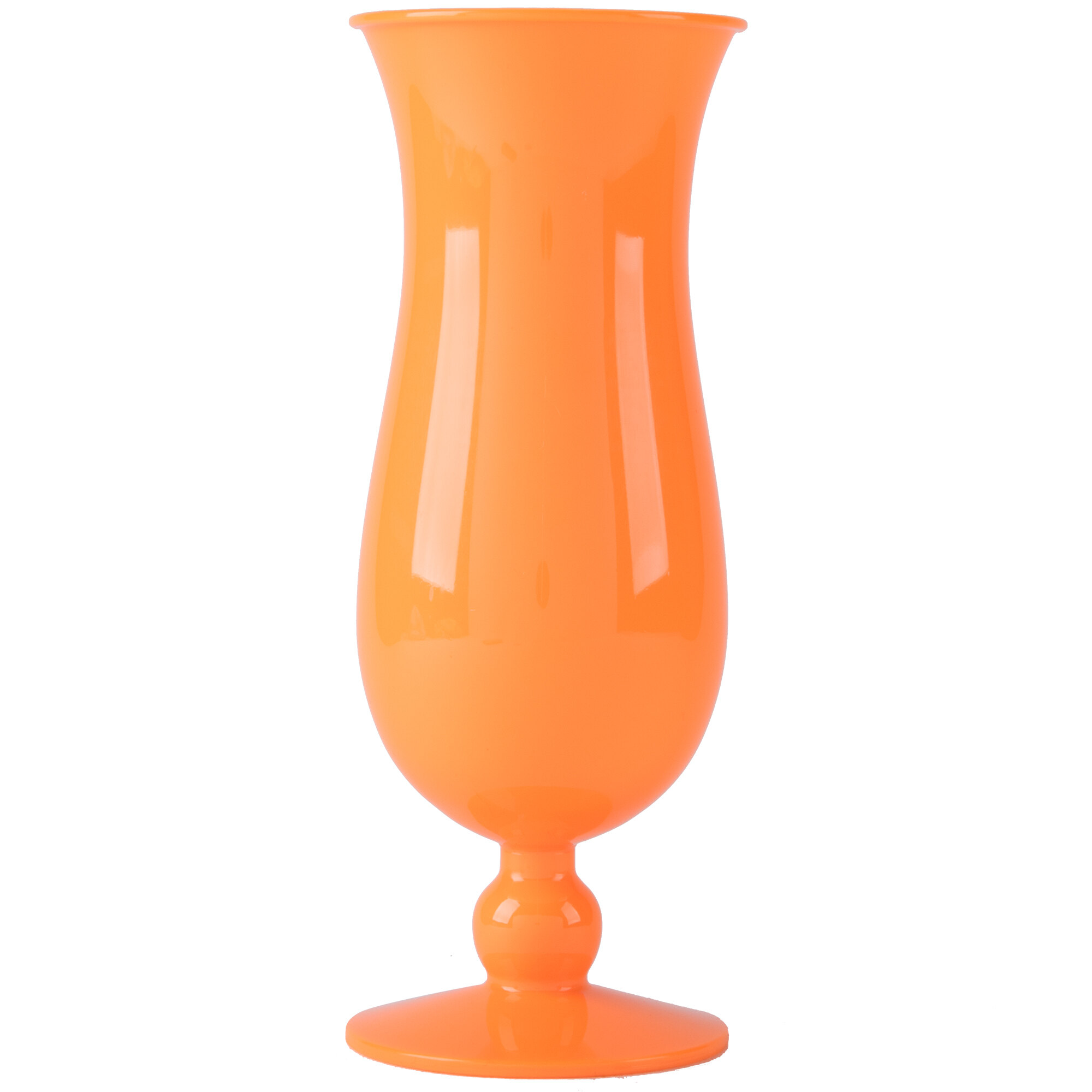 GET HUR1OR 15 oz. Orange Plastic Hurricane Glass 24/Case