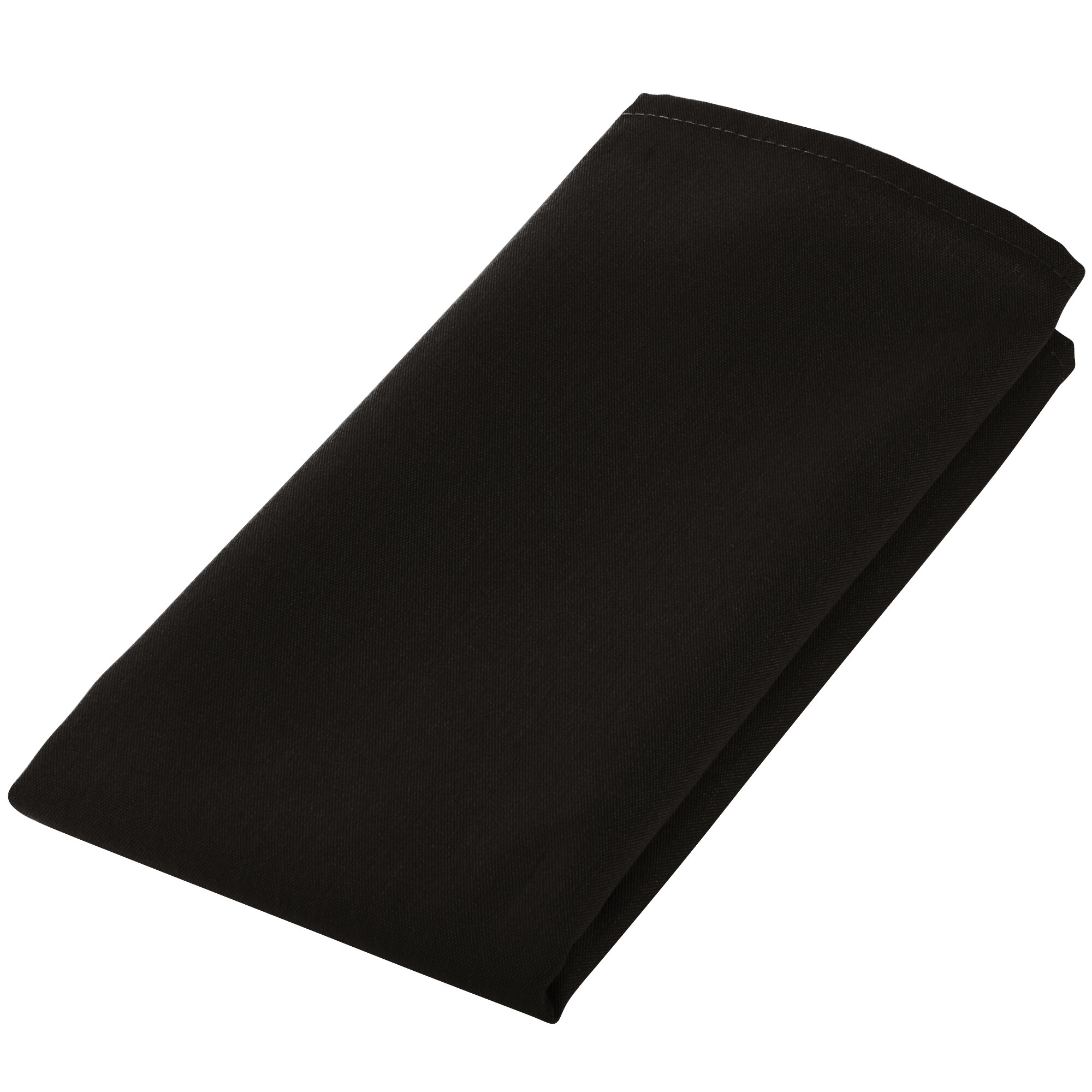 Intedge Black 100 Polyester Cloth Napkins, 22" x 22" 12/Pack