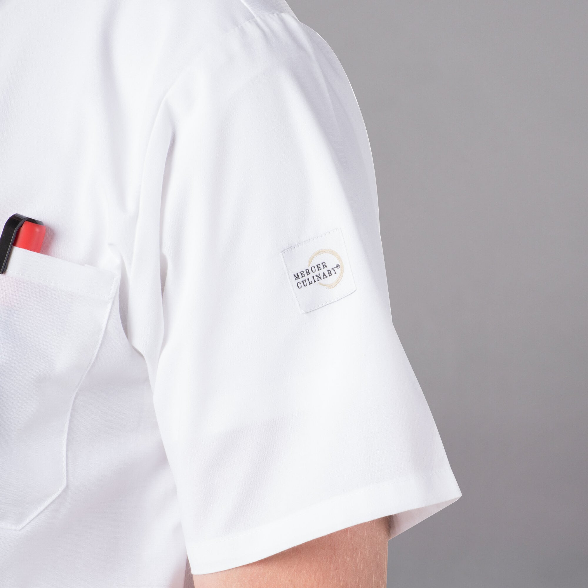 Mercer Culinary Millennia Camicia Da Cuoco Unisex Con Retro In Rete Traspirante - Nero - 5
