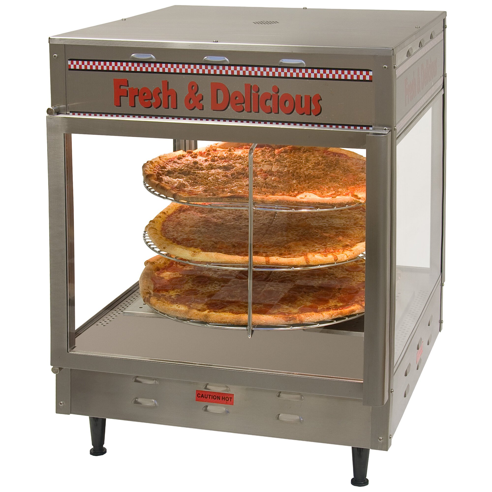 Benchmark USA 51018 Humidified Rotating Pizza / Pretzel Display Warmer ...