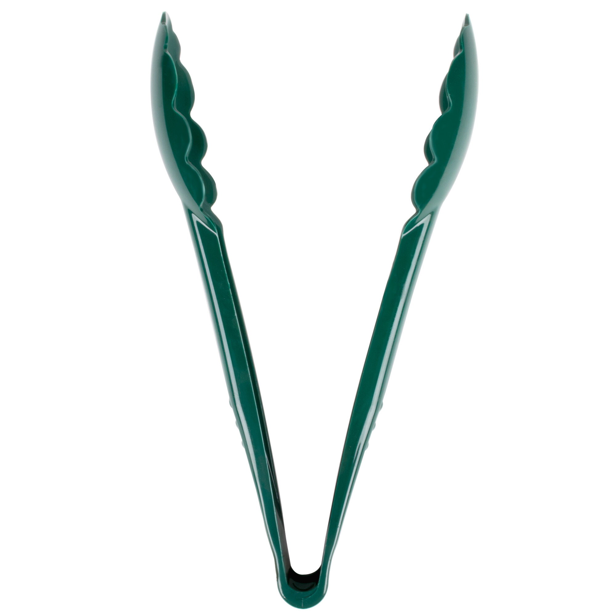 Carlisle 470908 Carly 9" Forest Green Plastic Utility Tongs