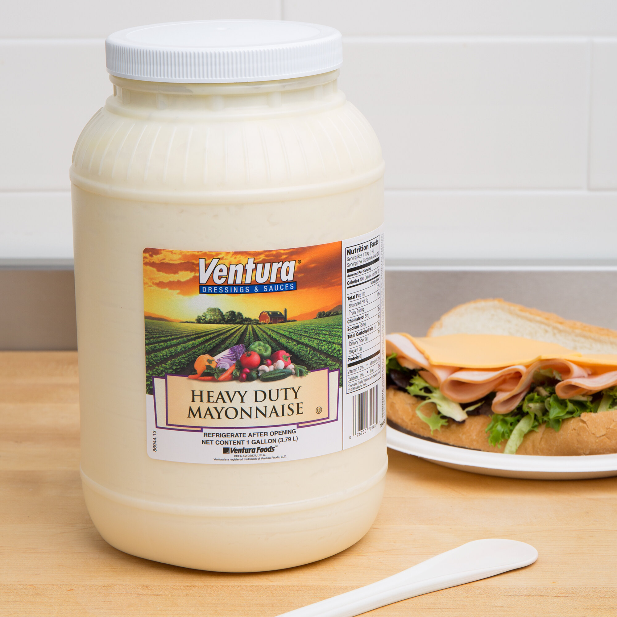 Heavy Duty Mayonnaise 1 Gallon Container 4/Case
