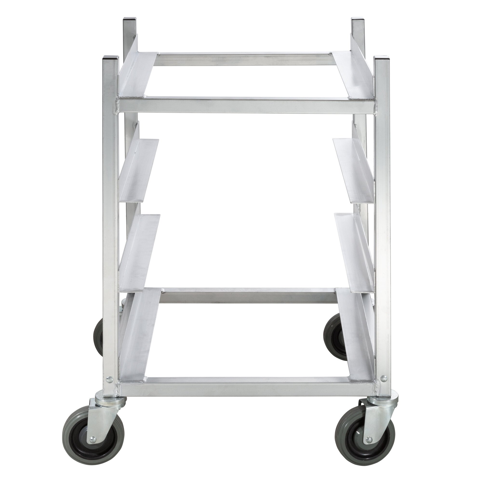 Channel GRR83 4 Shelf Glass Rack Cart with 8" Spacing