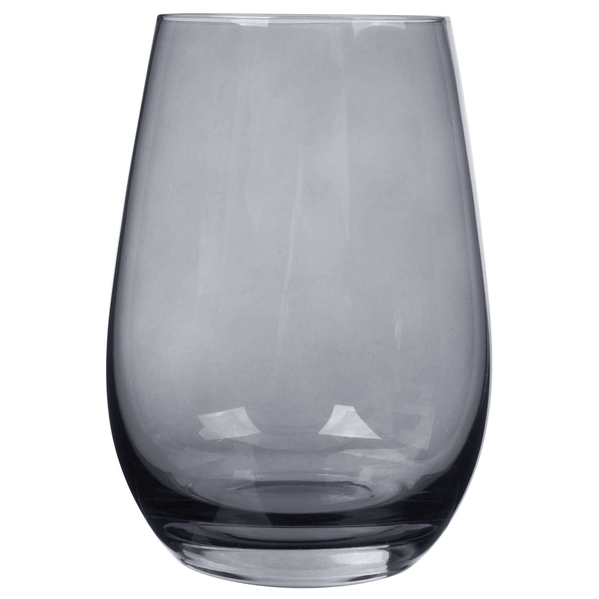 Stolzle S3527812E Elements 16.5 oz. Smoky Grey Stemless Wine Glass