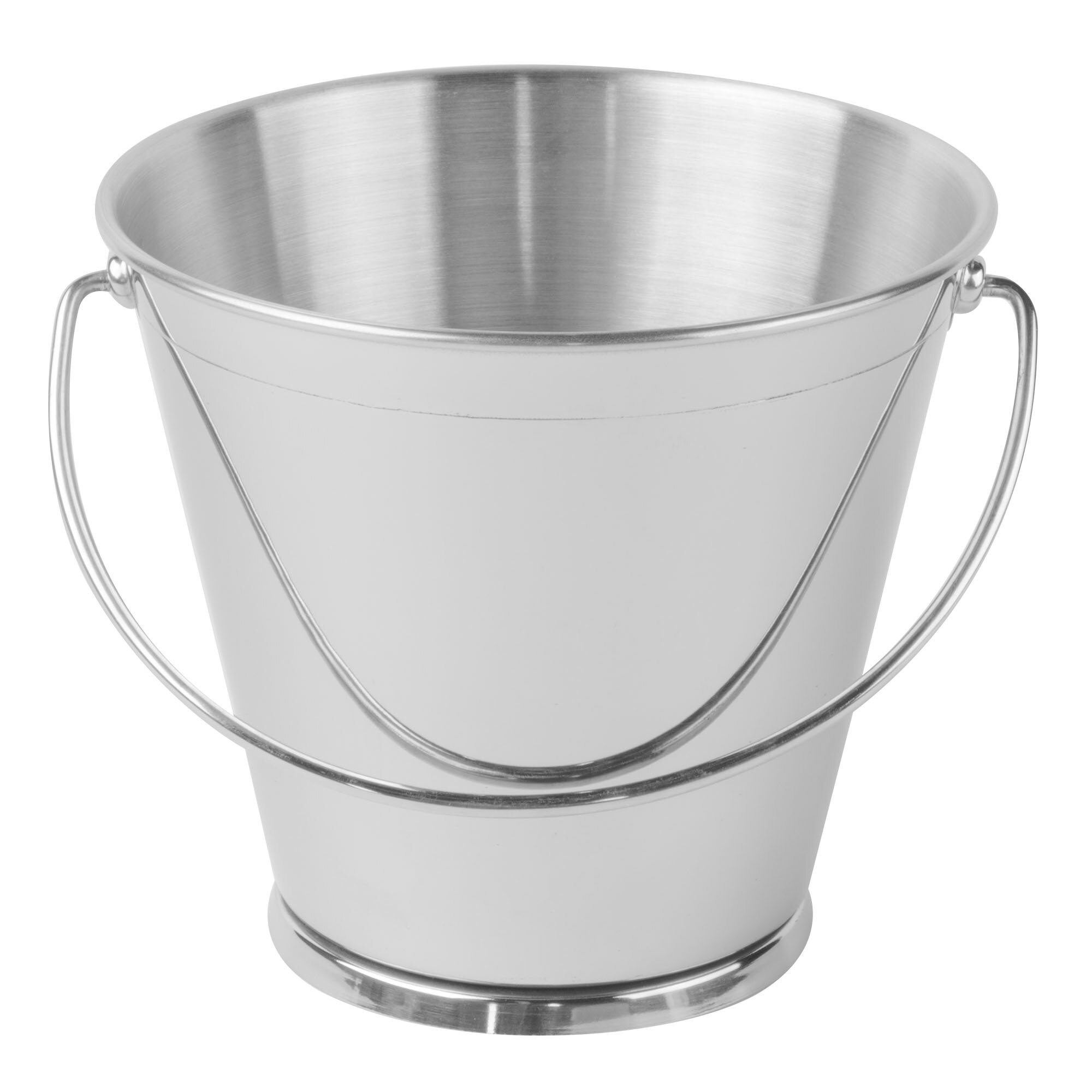 Clipper Mill by GET 480822 6" Round Stainless Steel Serving Pail with