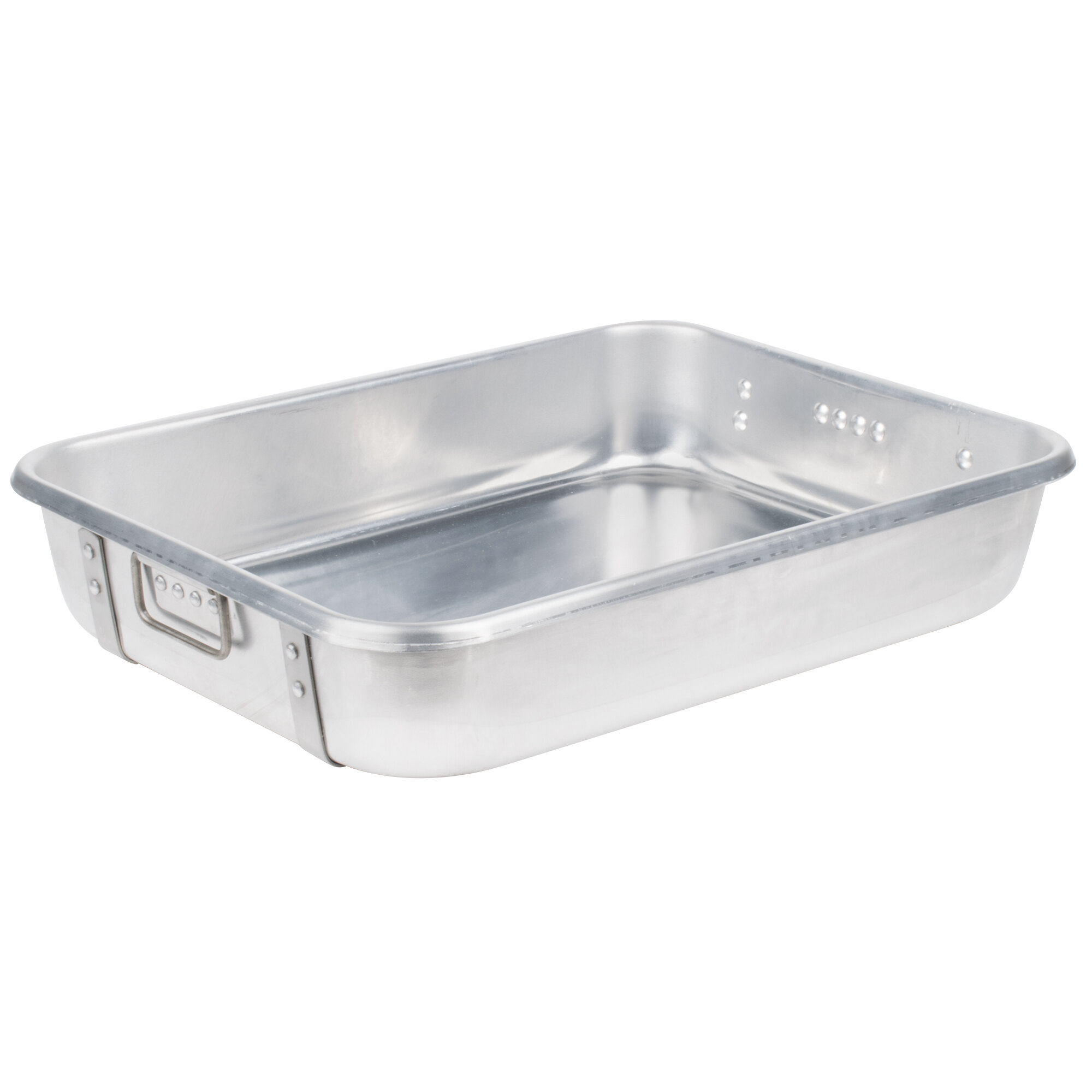 Aluminum Roasting Pan with Straps and Handles (Top) 24" x 18" x 4 1/2"