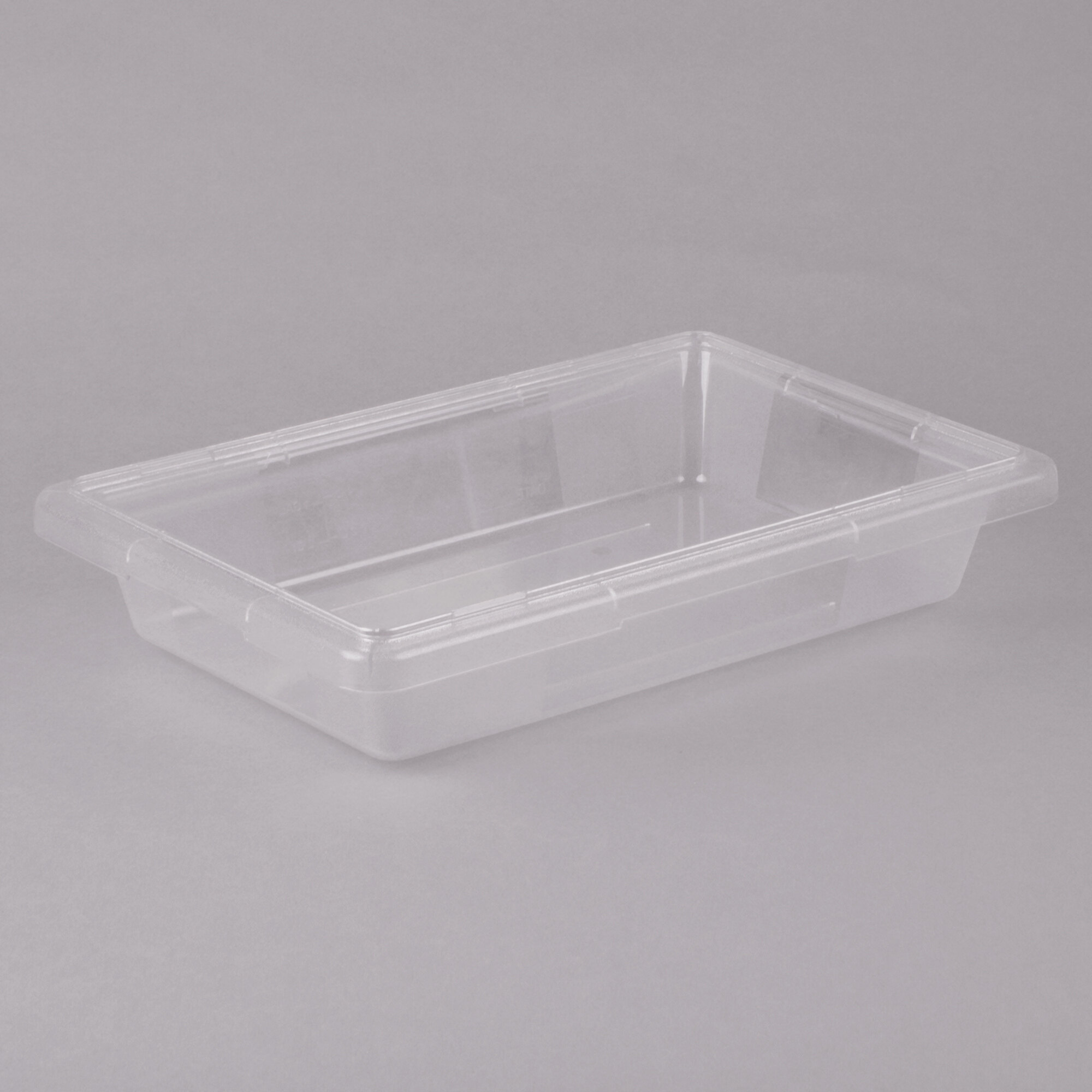 Choice 18" x 12" x 3 1/2" Clear Plastic Food Storage Box