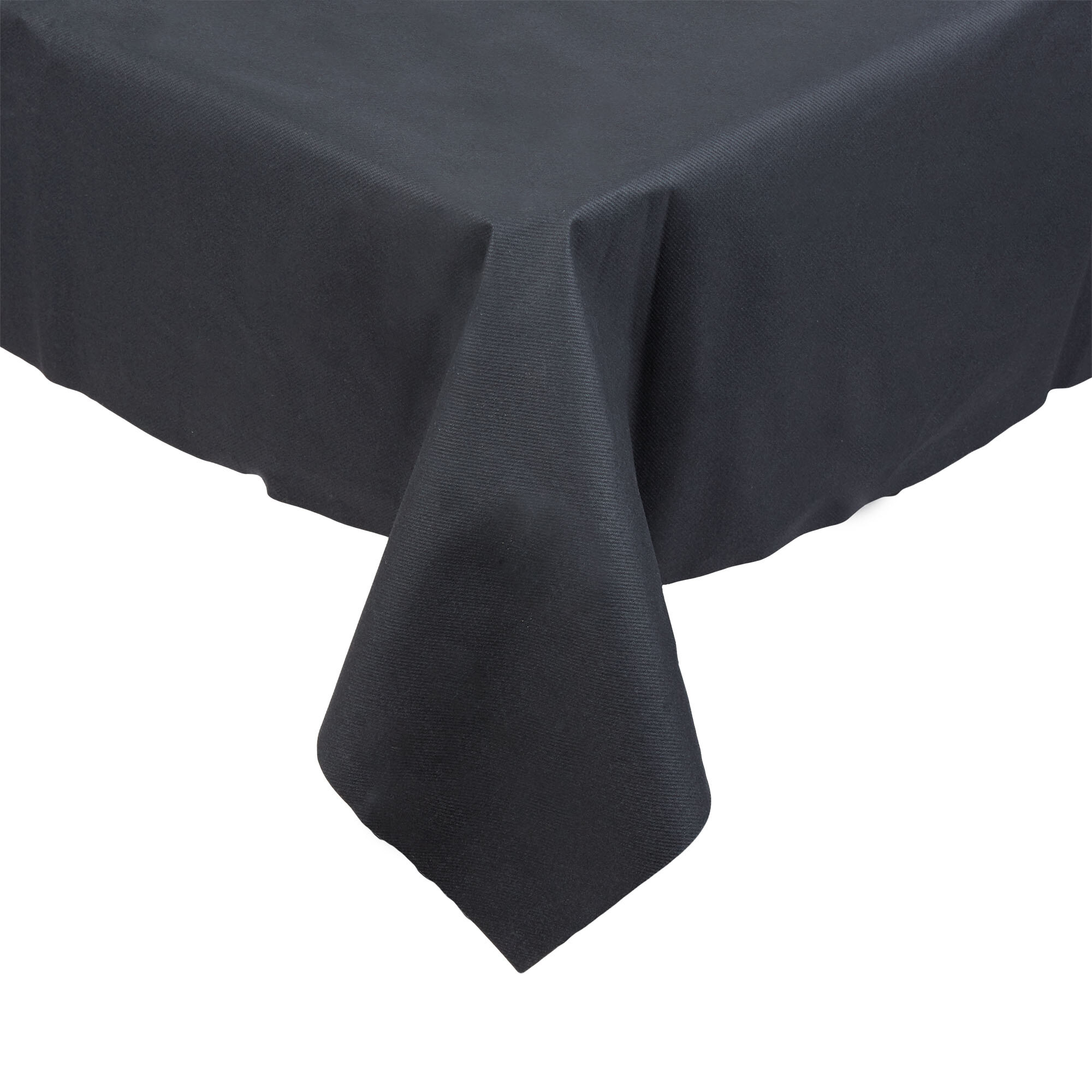Hoffmaster 220836 50" x 108" LinenLike Black Table Cover 20/Case