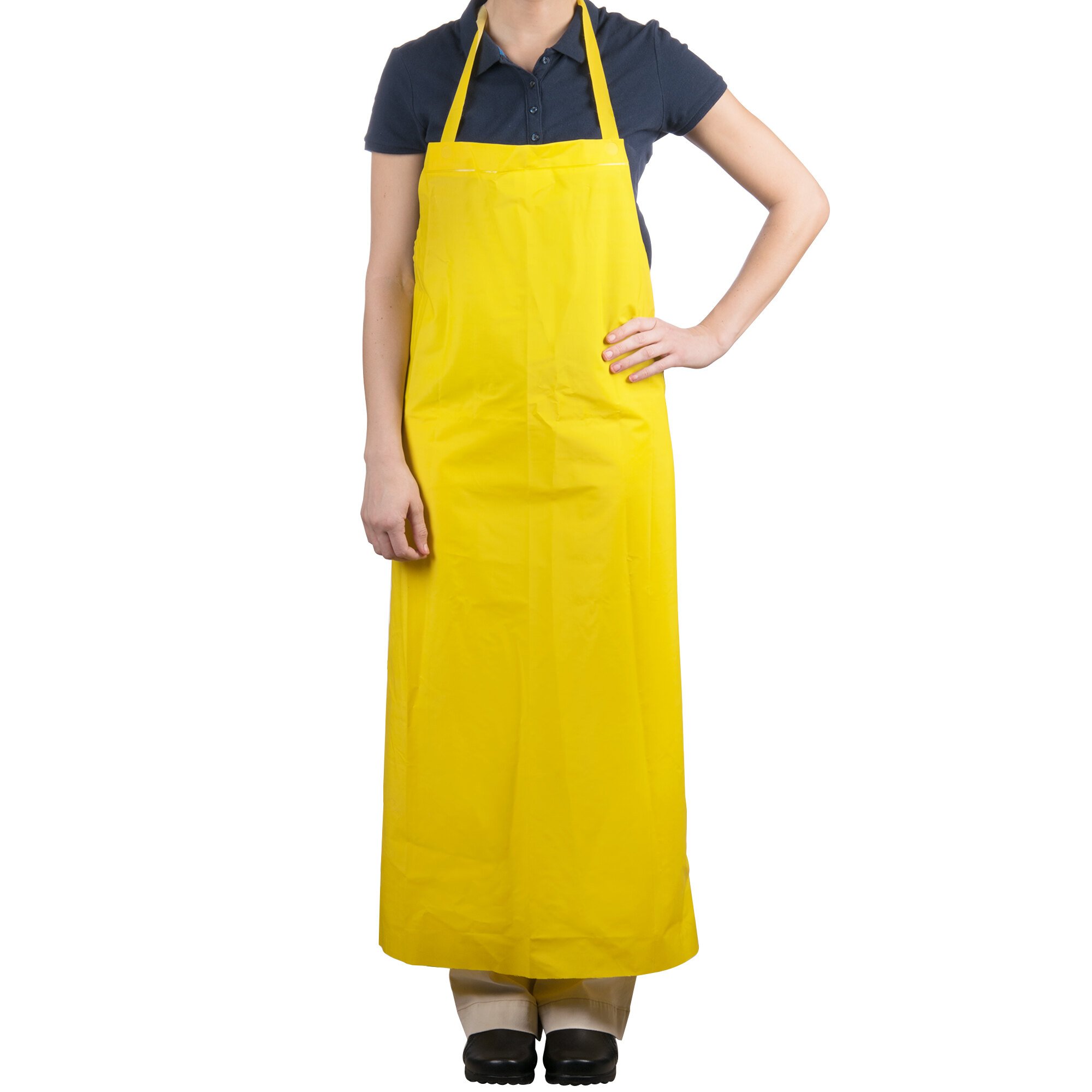 Yellow 14 Mil Polyester Dishwasher Apron 47"L x 35"W