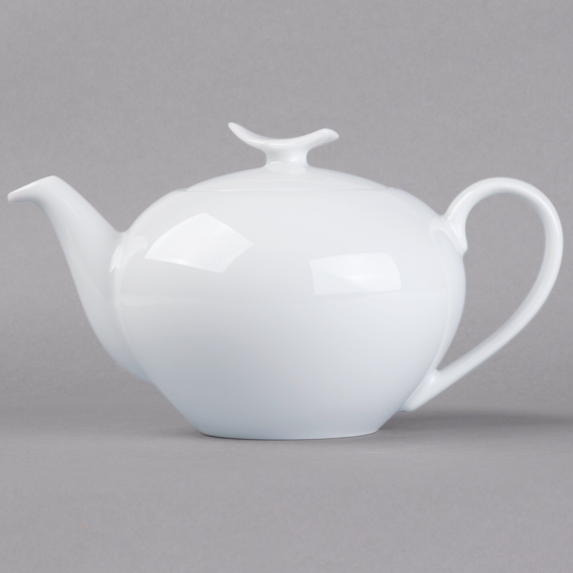 Schonwald 9134550 Fine Dining 15 oz. Continental White Porcelain Teapot