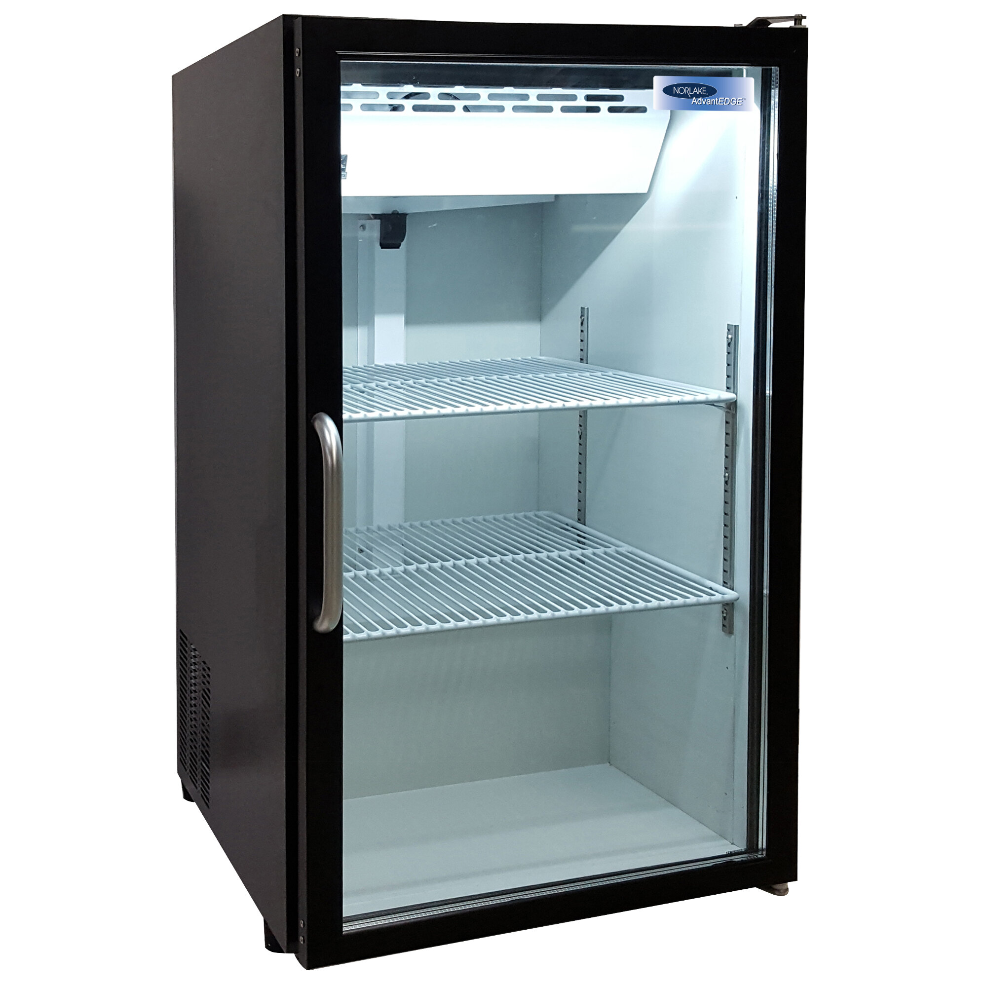 black countertop fridge