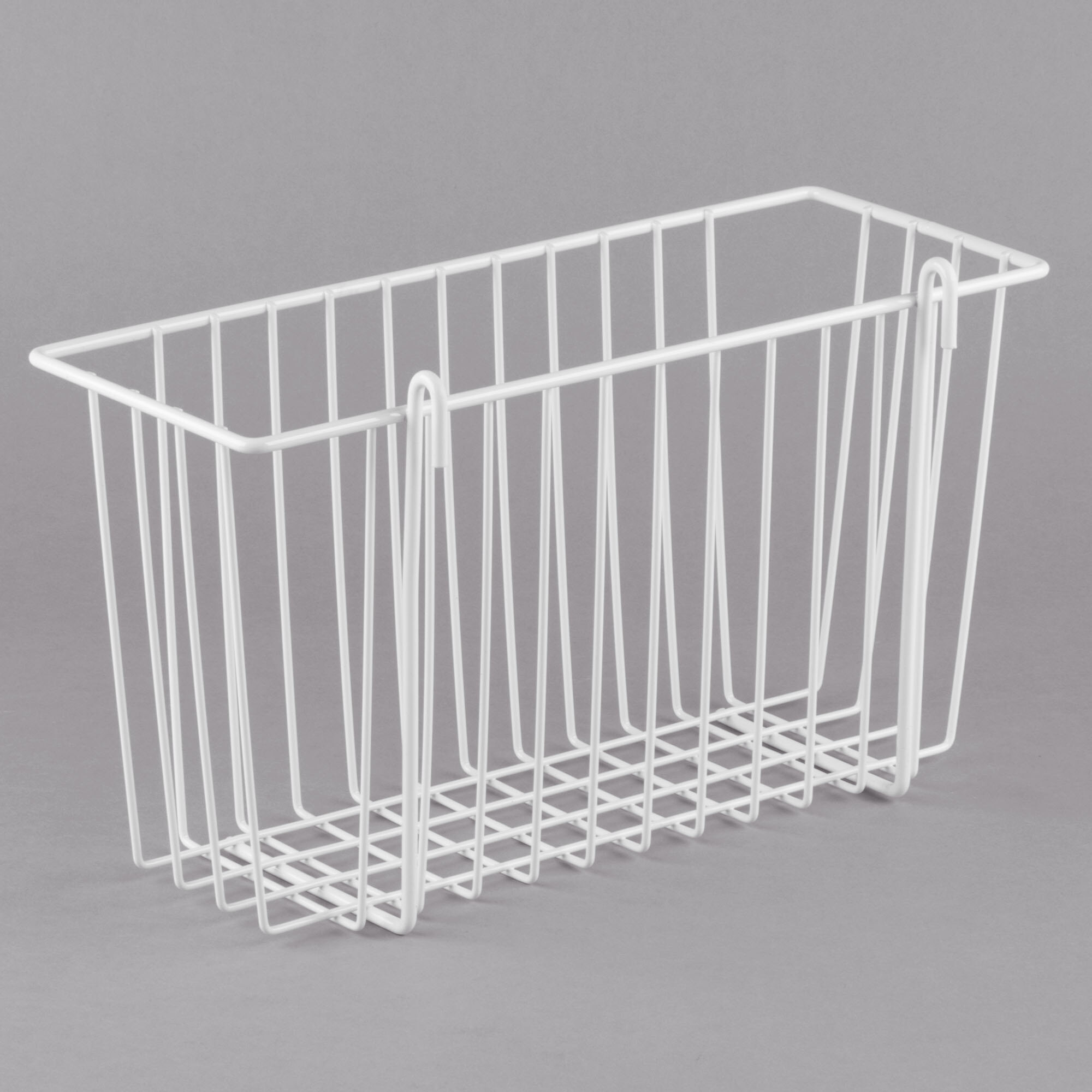 Metro H209W White Storage Basket for Wire Shelving 13 3/8" x 5" x 7"