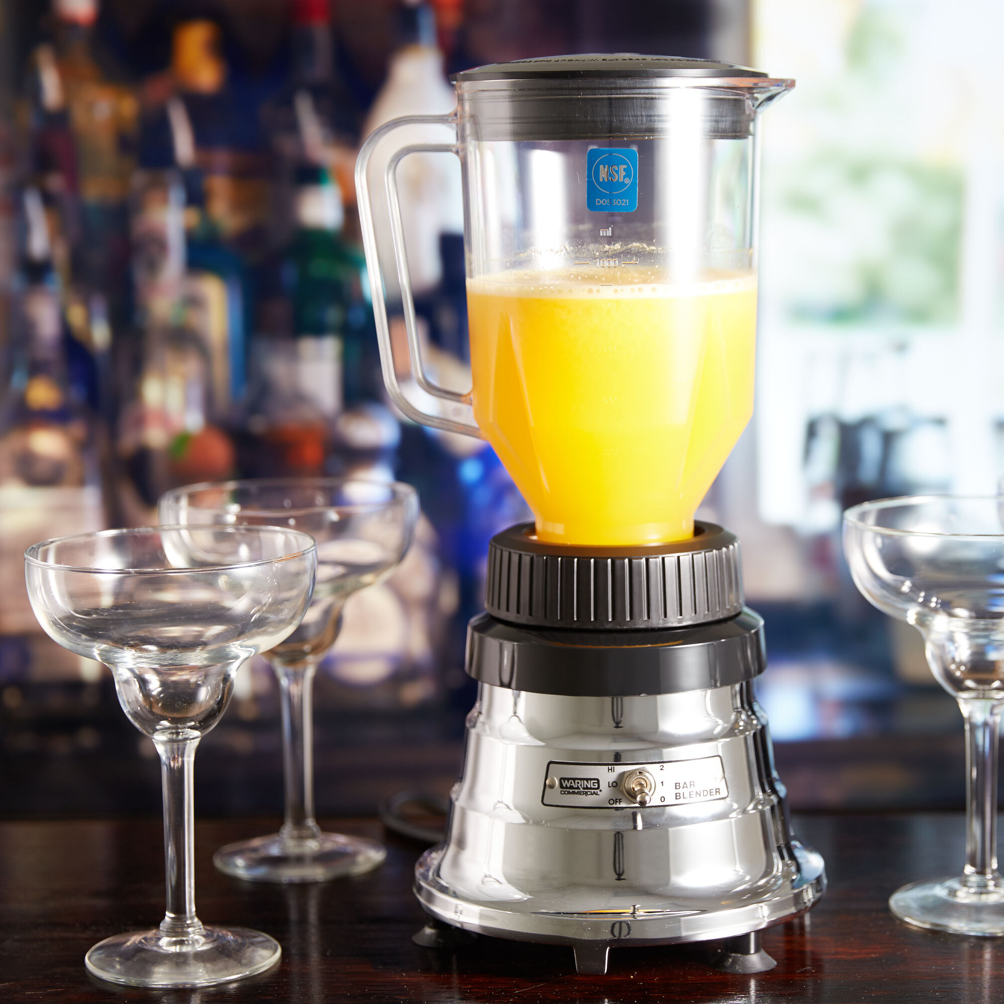 Waring BB160 2 Speed Commercial Bar Blender with Polycarbonate