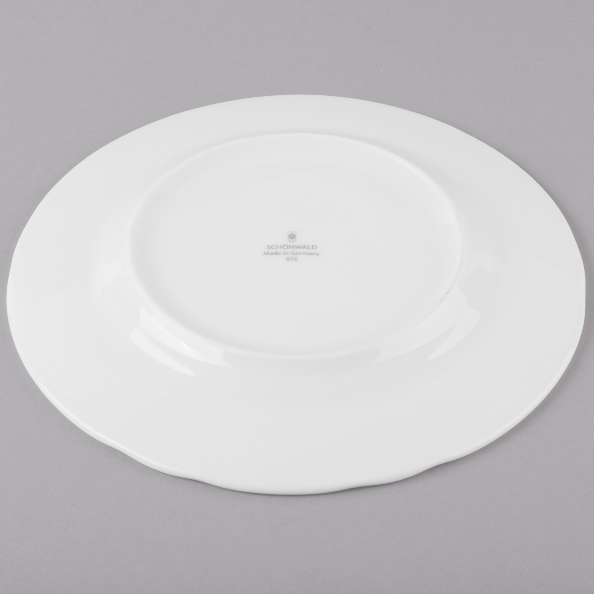 Schonwald 9060020 Marquis 8" Continental White Porcelain Plate - 12/Case