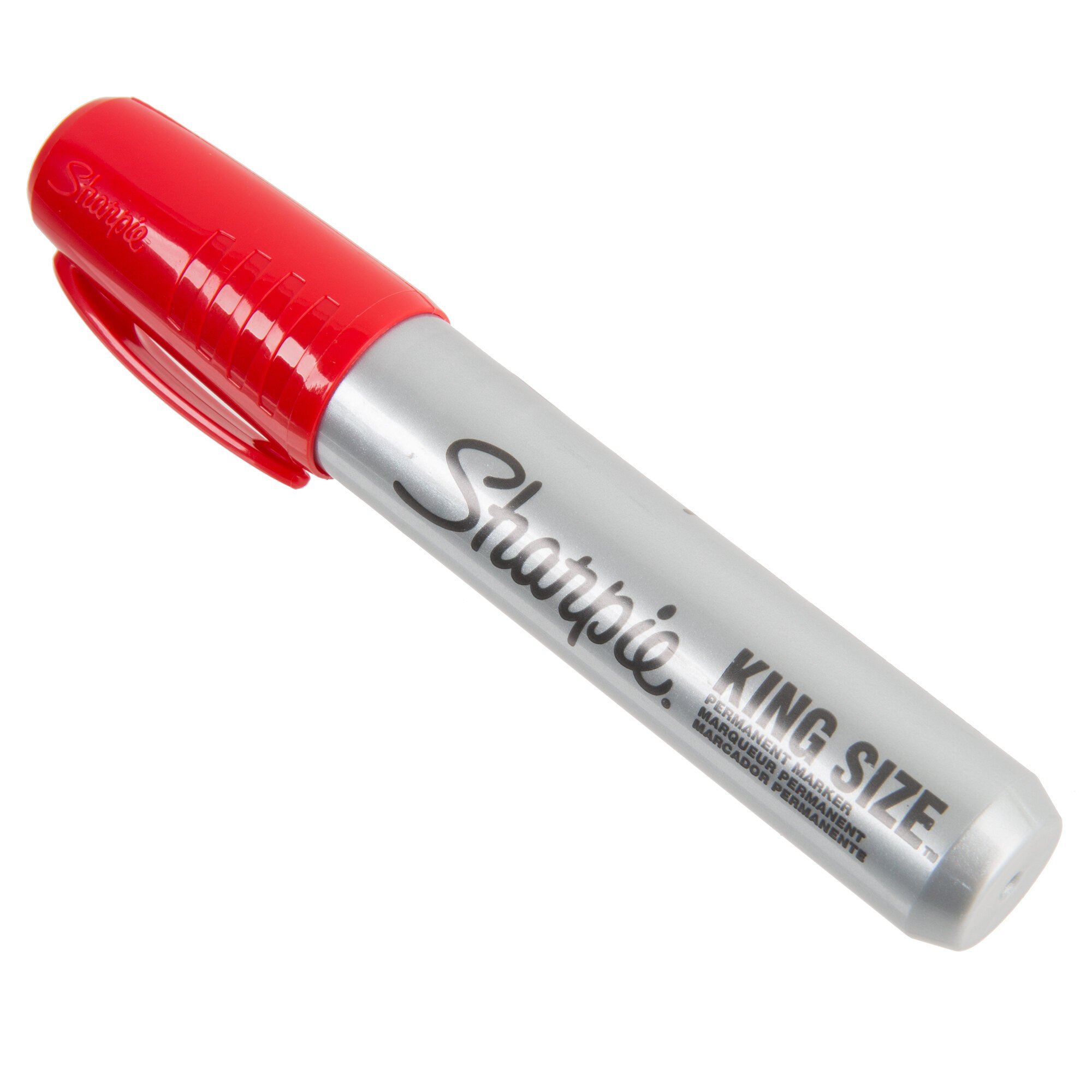 Sharpie 15002 King Size Red Chisel Tip Permanent Marker 12/Pack