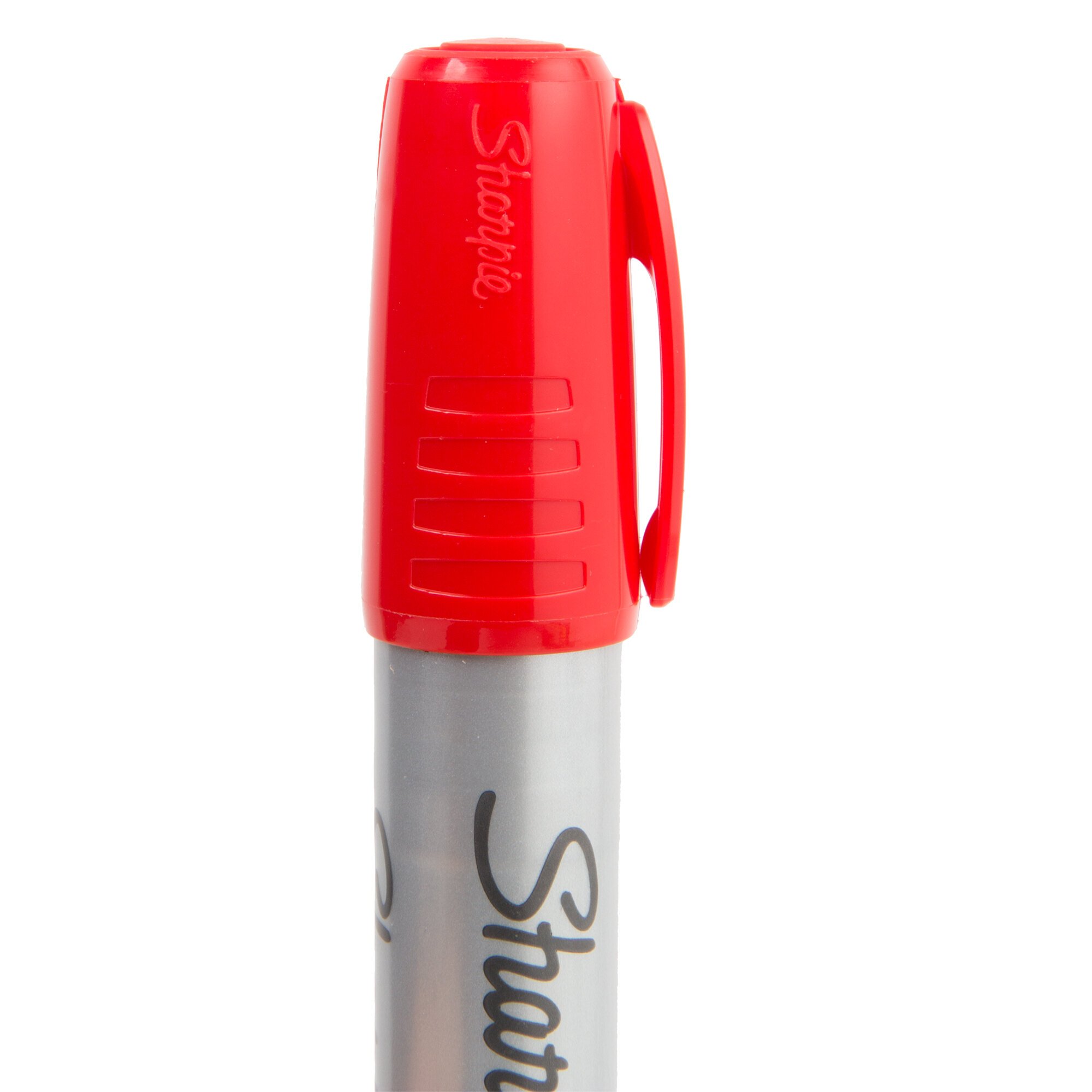 Sharpie 15002 King Size Red Chisel Tip Permanent Marker - 12/Pack