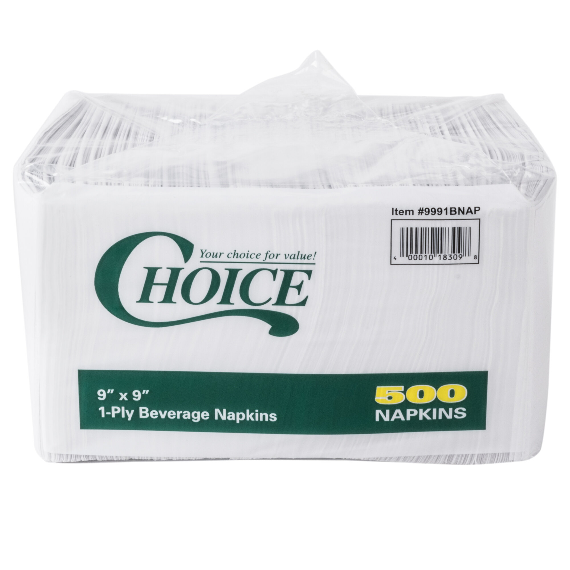 White Beverage Napkins 1Ply, 4000/Case staurantStore