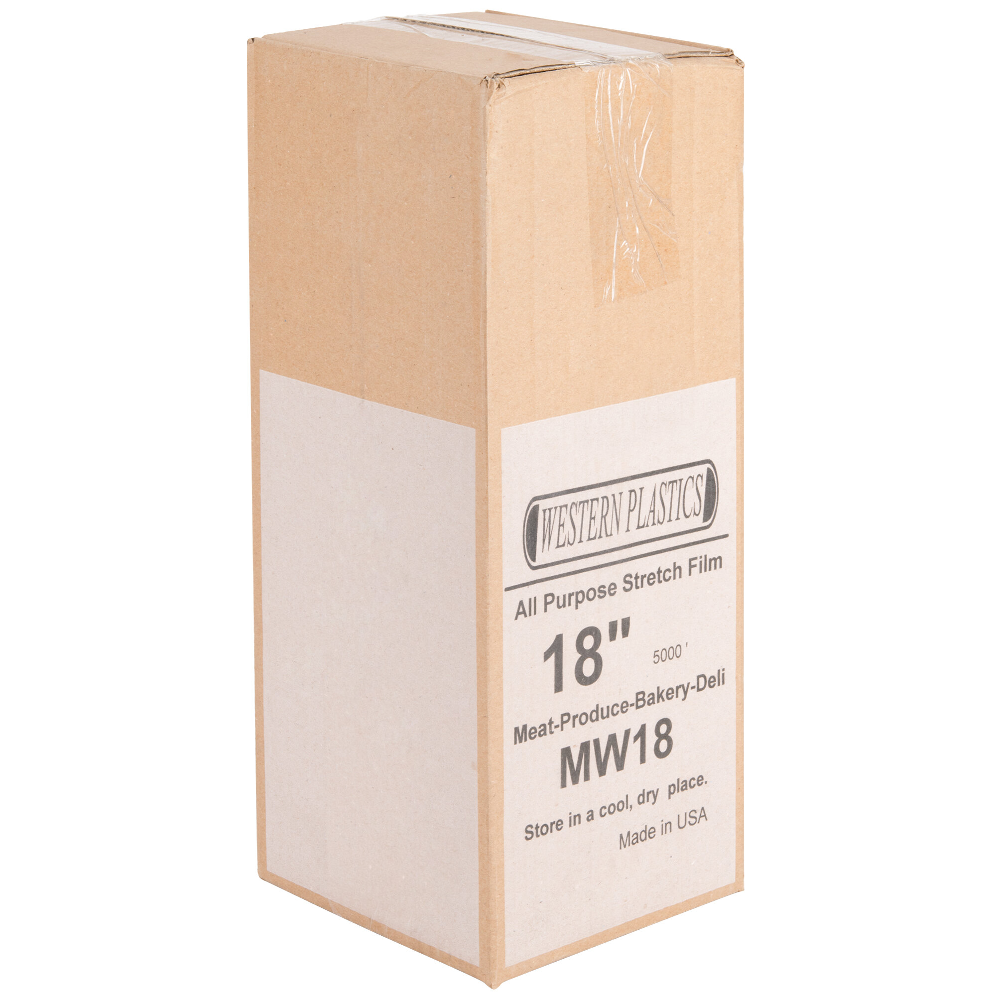 Western Plastics MW18 18" x 5000' 60 Gauge Meat Wrapping Film