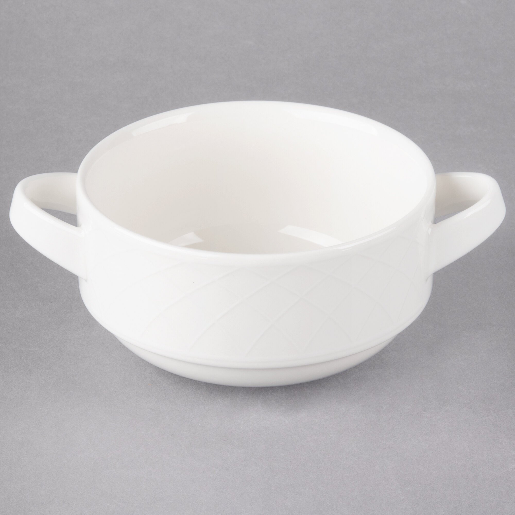 Villeroy & Boch 1622382513 Bella 9 oz. White Porcelain Stackable Soup