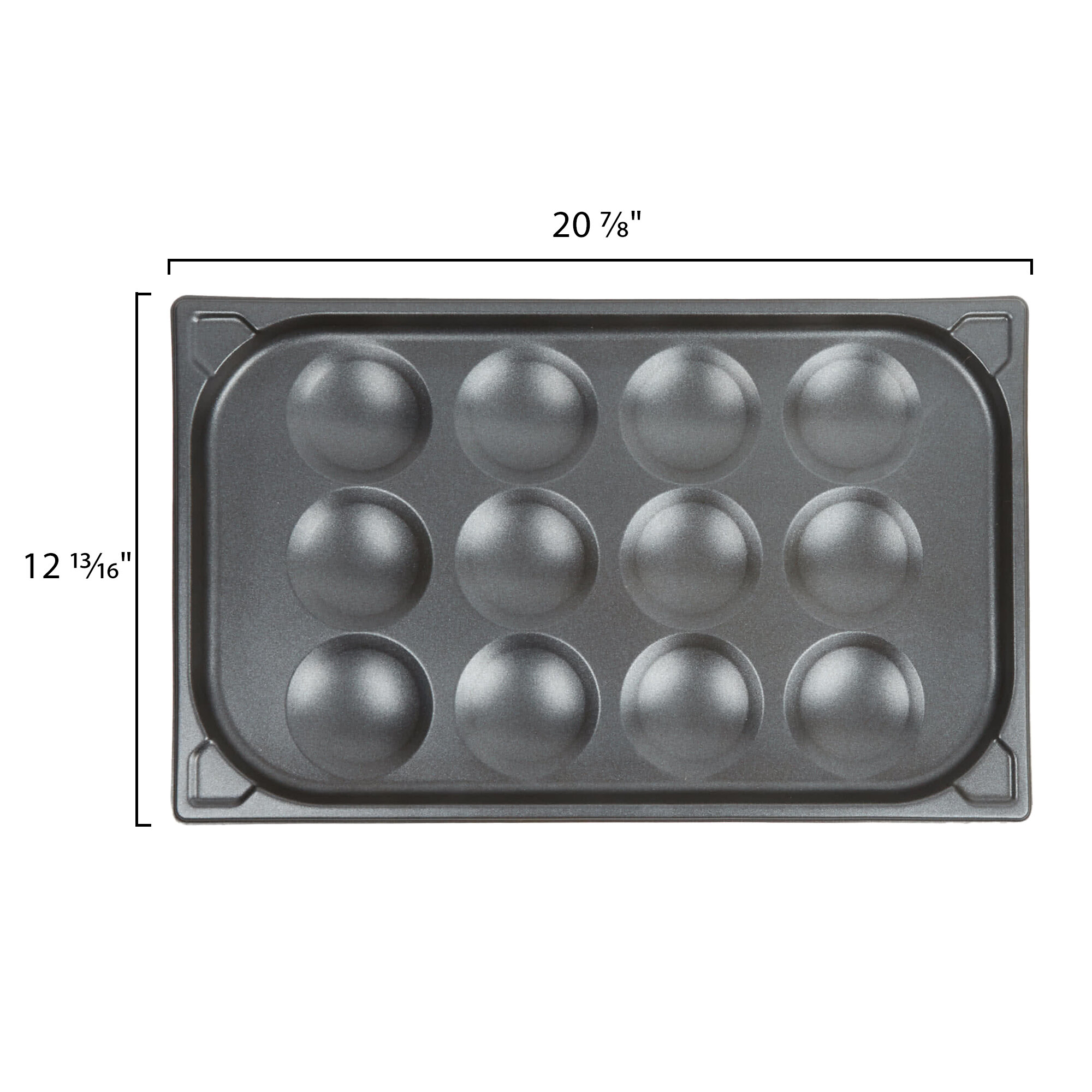 Vollrath 42100 12 Cup SteelCoat x3 Non-Stick Egg Poacher Pan