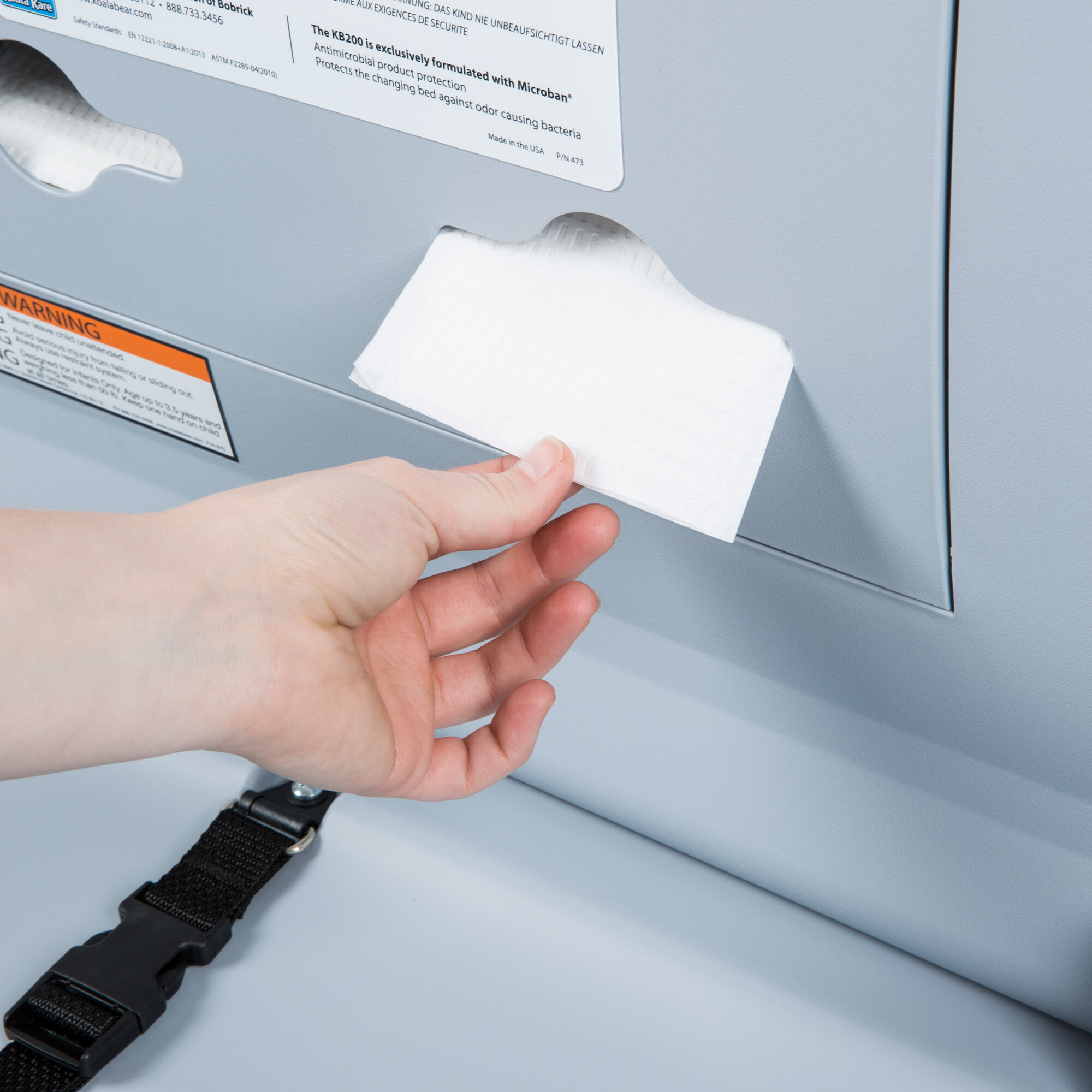 Koala Kare KB20001 Horizontal Baby Changing Station / Table Gray