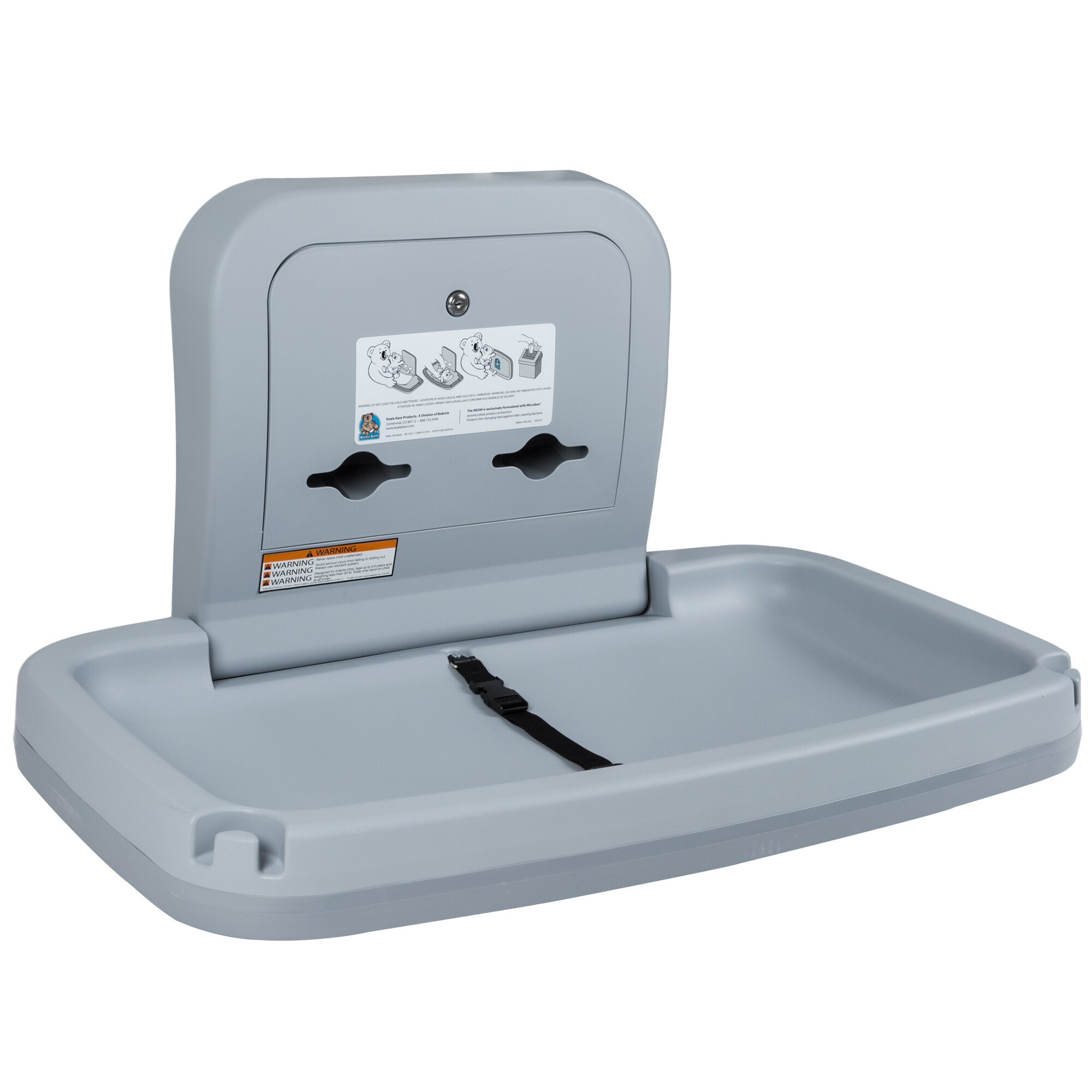 Koala Kare KB20001 Horizontal Baby Changing Station / Table Gray