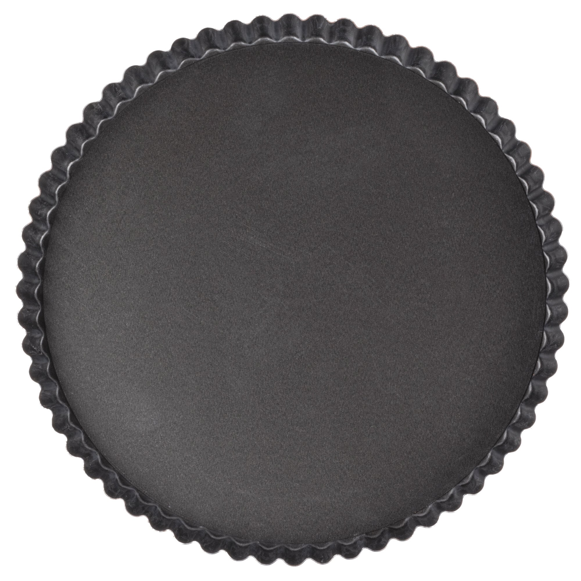 Matfer Bourgeat 332225 Exopan Steel 9 1/2" x 1" Fluted NonStick Tart