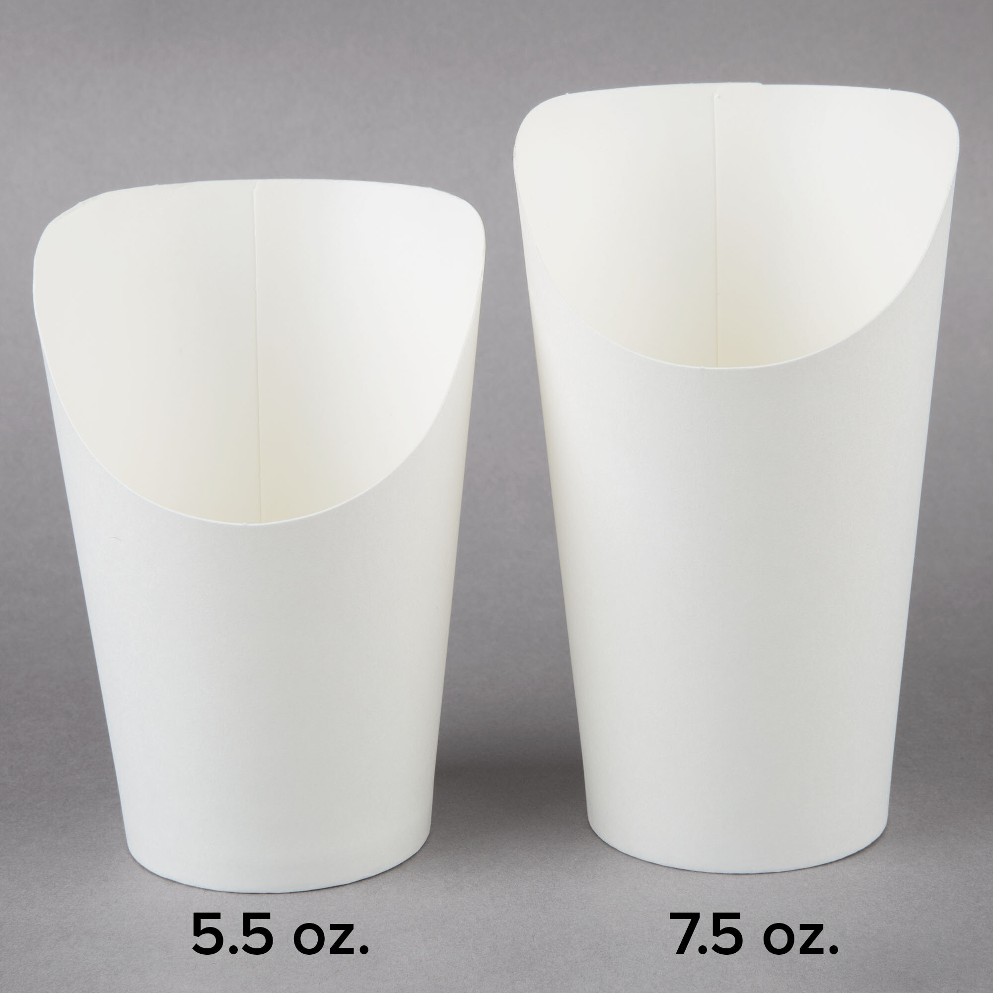 Choice Medium 5.5 oz. White Paper Scoop Cup 1000/Case