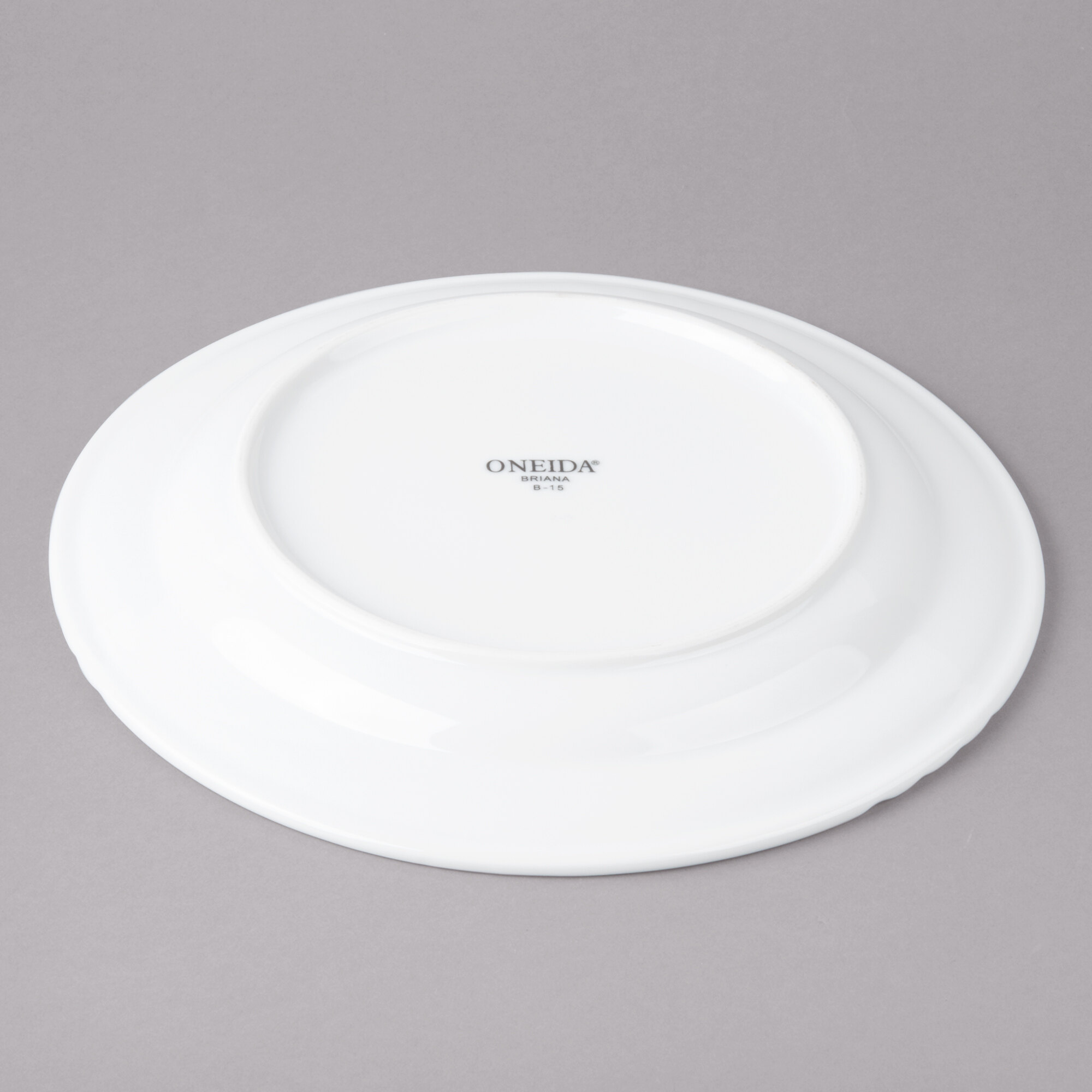 Oneida R4190000149CBA Briana 10" Bright White Porcelain Plate 12/Case
