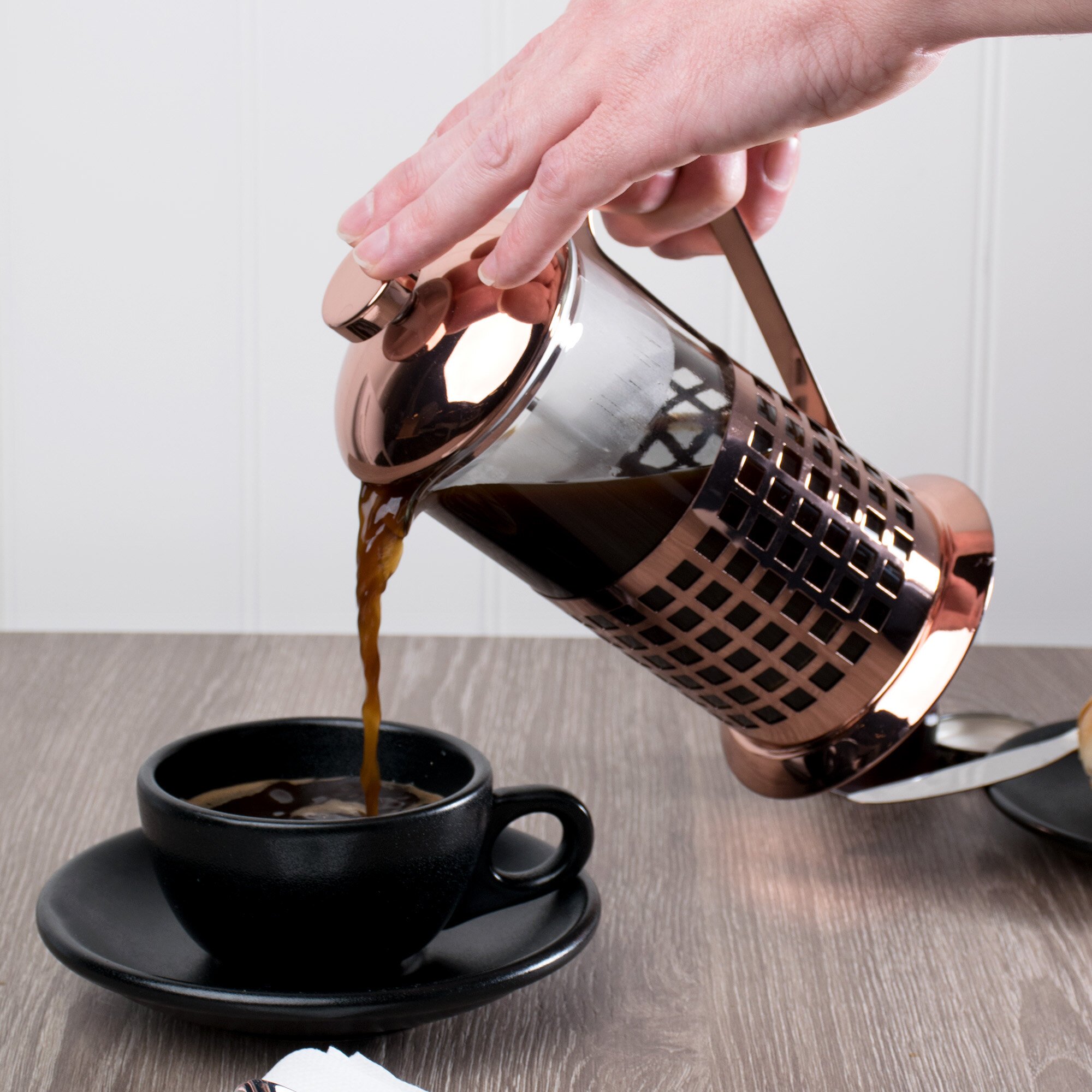 20 oz. Glass & Copper French Press ☕ staurantStore