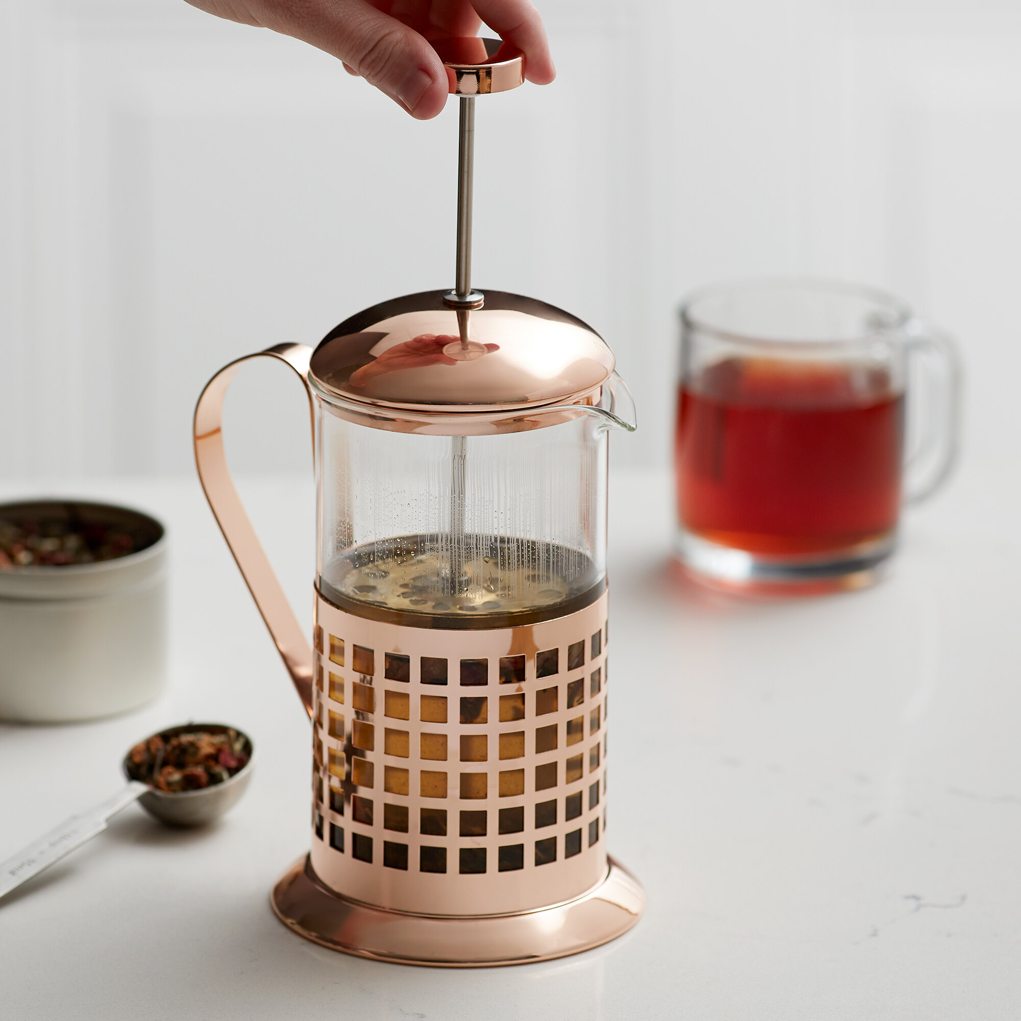 20 oz. Glass & Copper French Press ☕ staurantStore