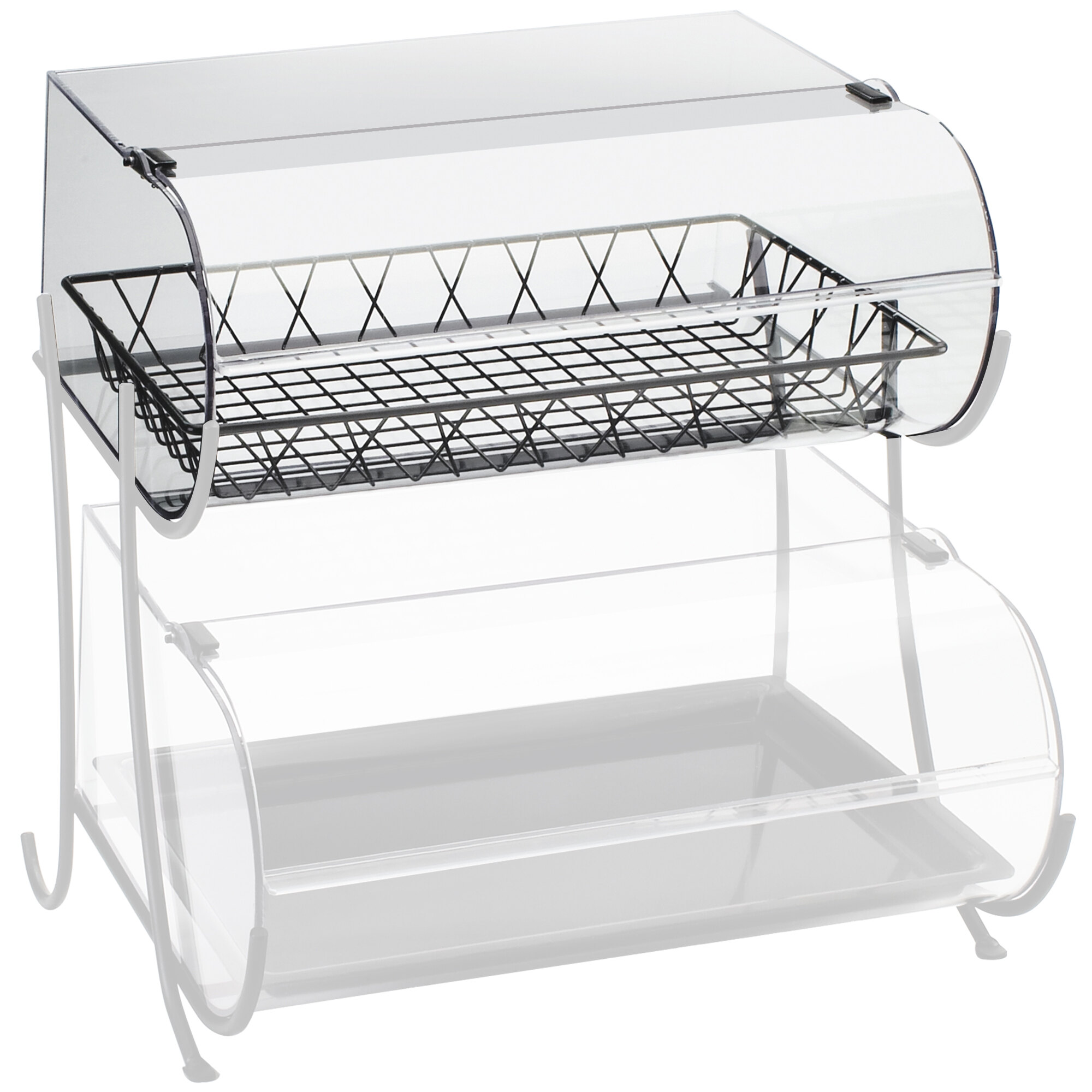 CalMil C1281B Clear Acrylic Bin for Pastry Display