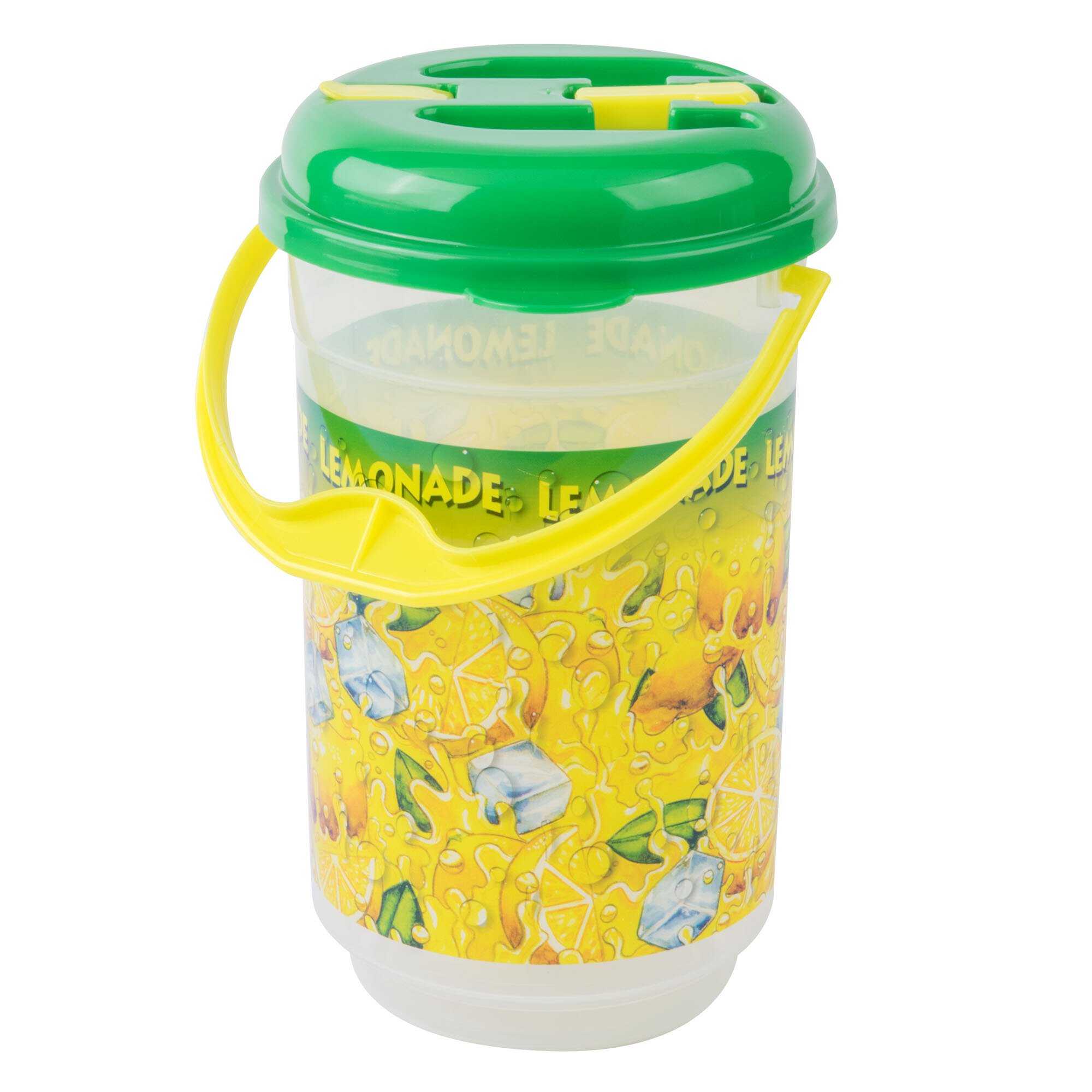 64 oz. Lemonade Bucket Jug with Lid and Handle 36/Case