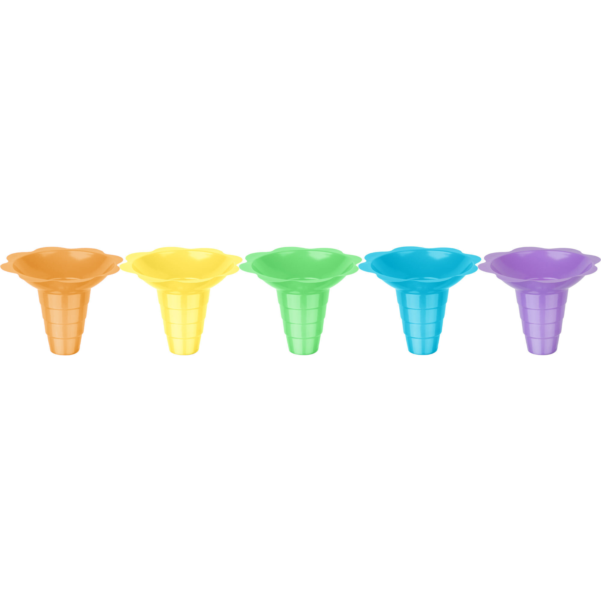12 oz. Assorted Color FlowerShaped SnoCone Cup 400/Case