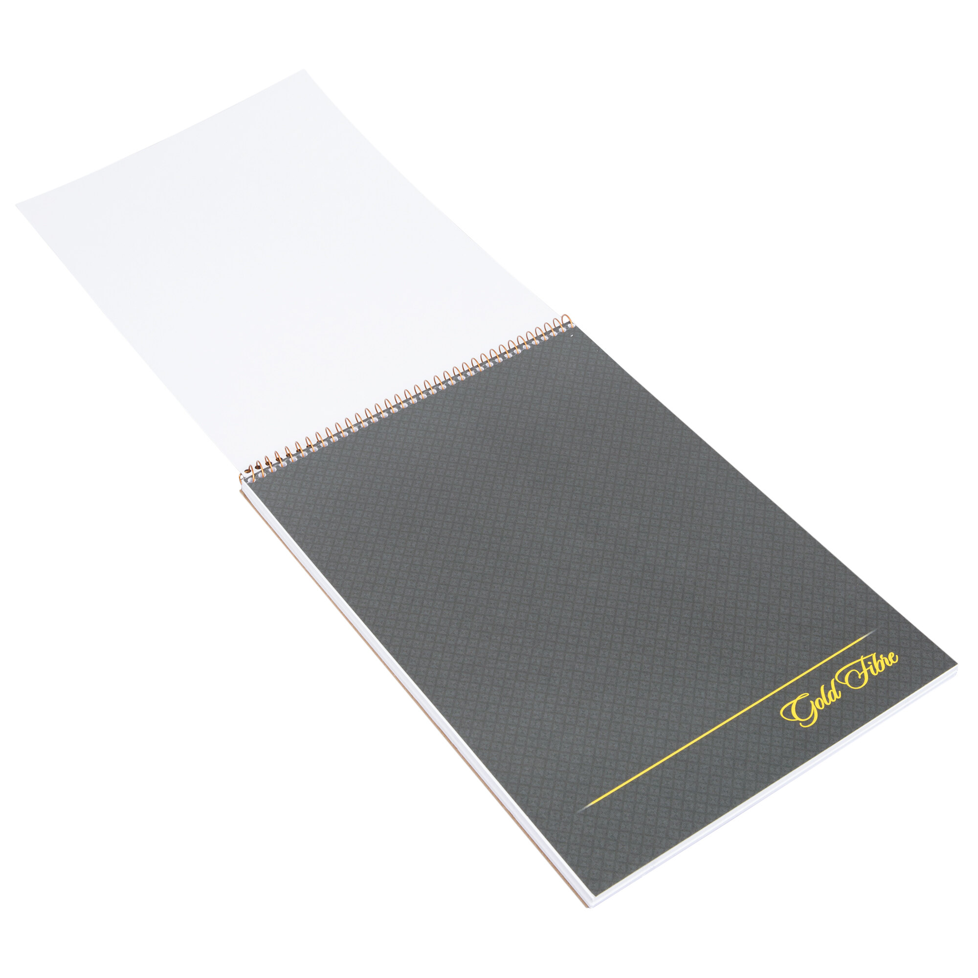 Ampad 20813 Gold Fibre 8 1/2" x 11 3/4" Wide Ruled Perforated