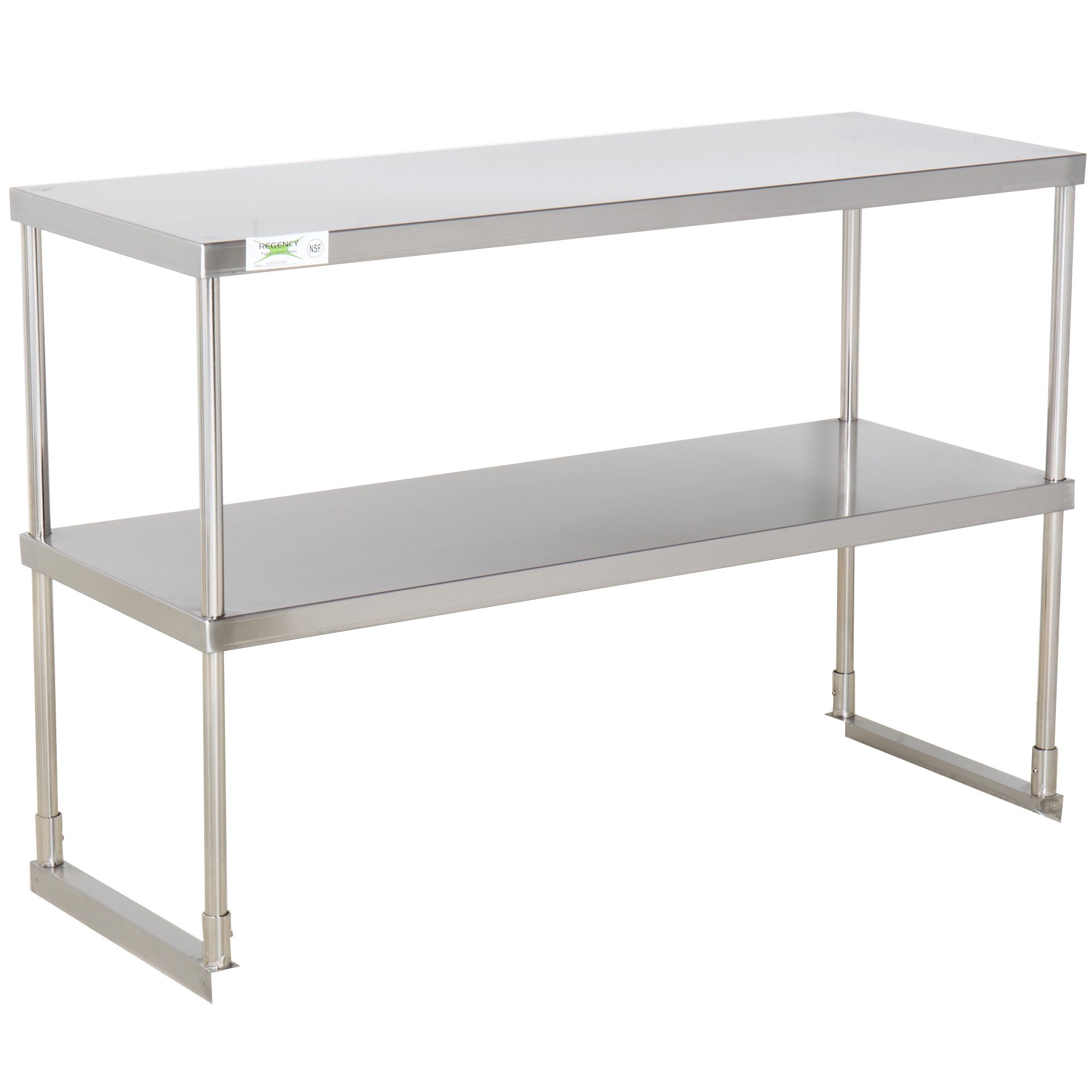 Regency Stainless Steel Double Deck Overshelf - 18