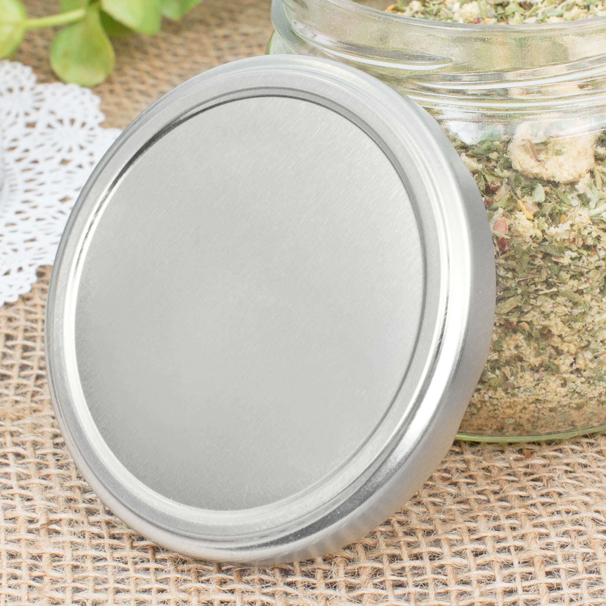 Libbey 92161 Silver Metal 12 oz. Culinary Jar Lid 36/Case